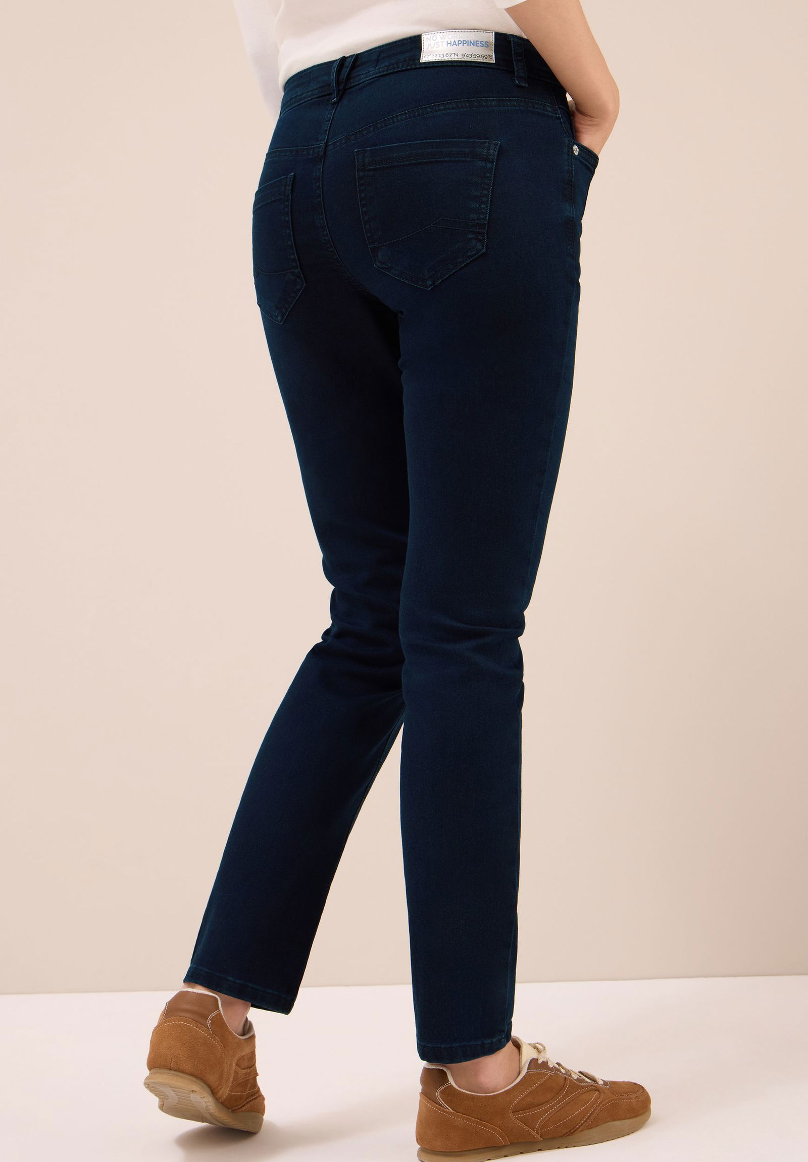 CECIL | CECIL Straight Leg Jeans | 29/32 | blue black washed
