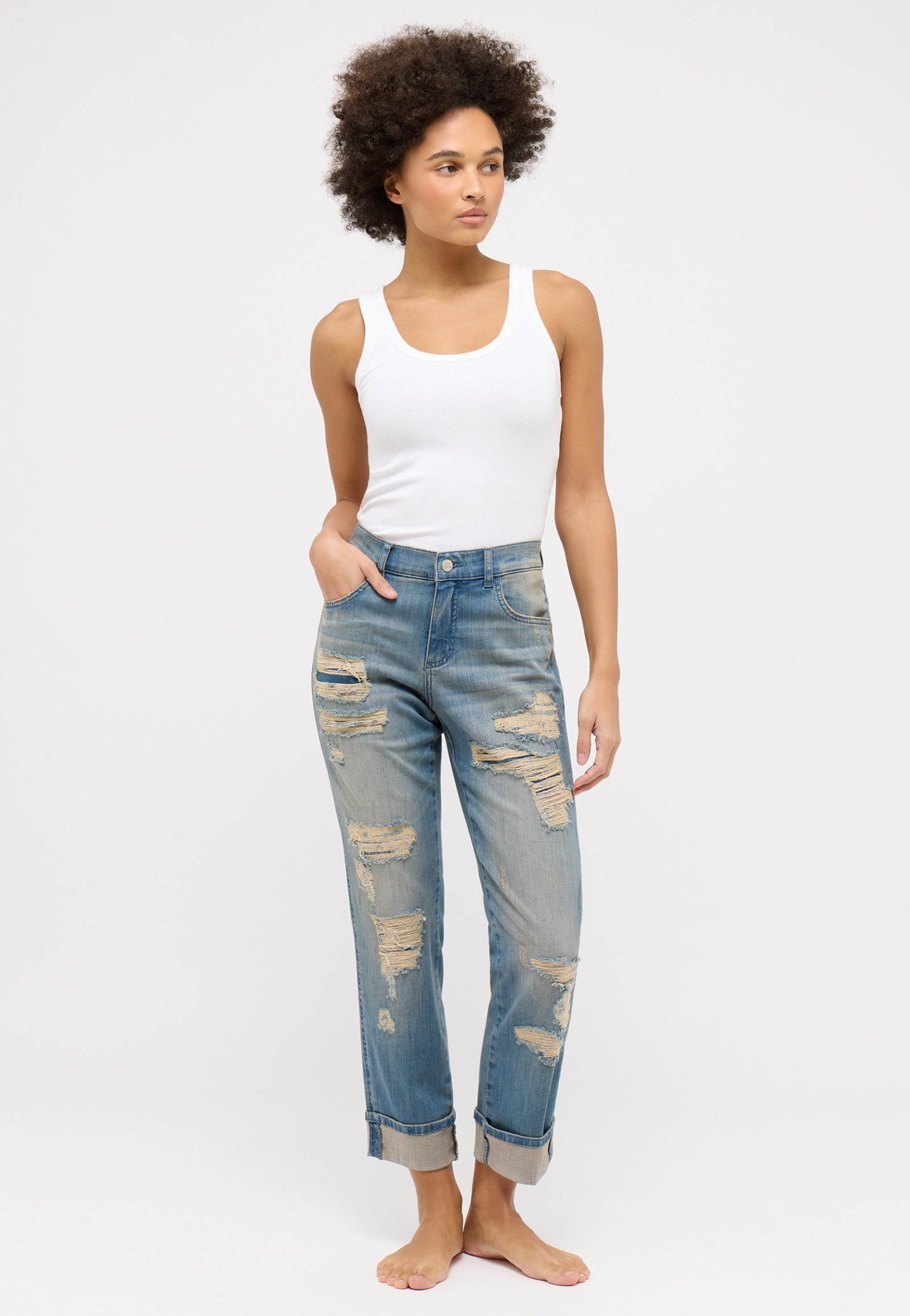 Angels Jeans "Darleen Crop Tu Dirty" #4