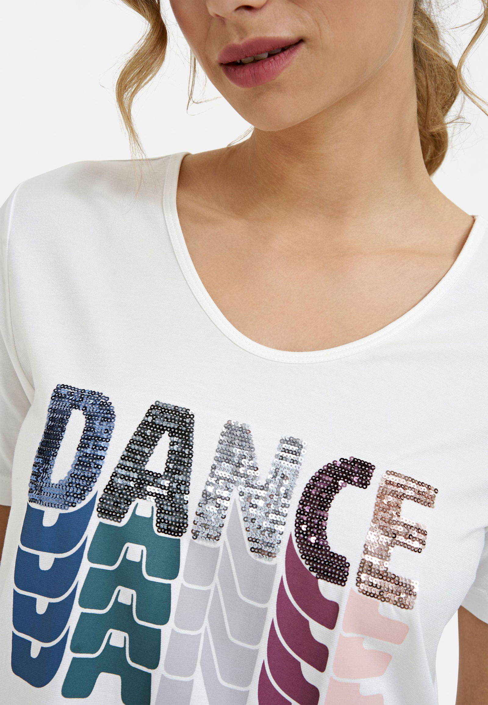 Milano | T-Shirt w roundneck, 1/4 sleeves | XXL | offwhite