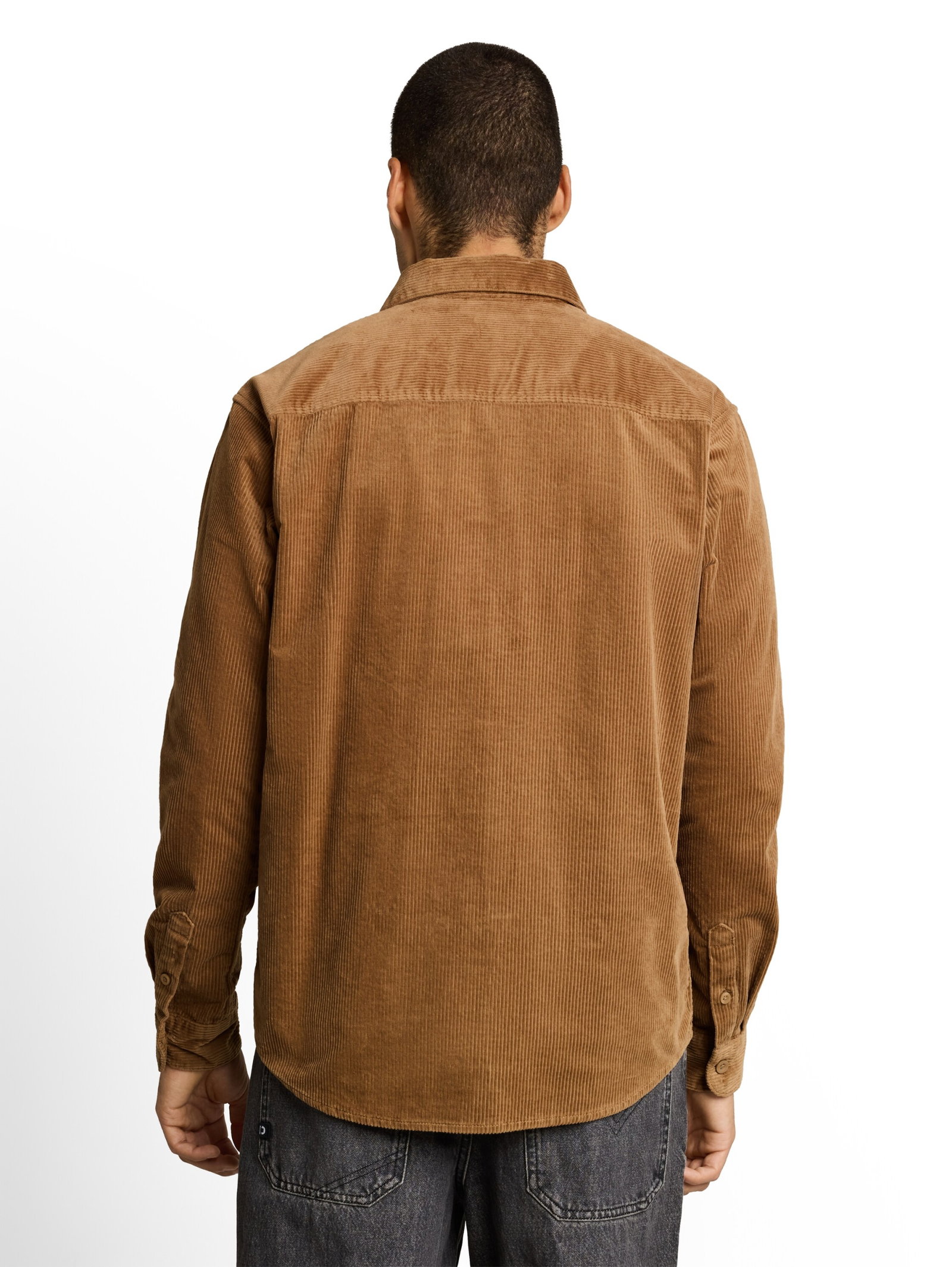 relaxed corduroy shirt, malt brown #4