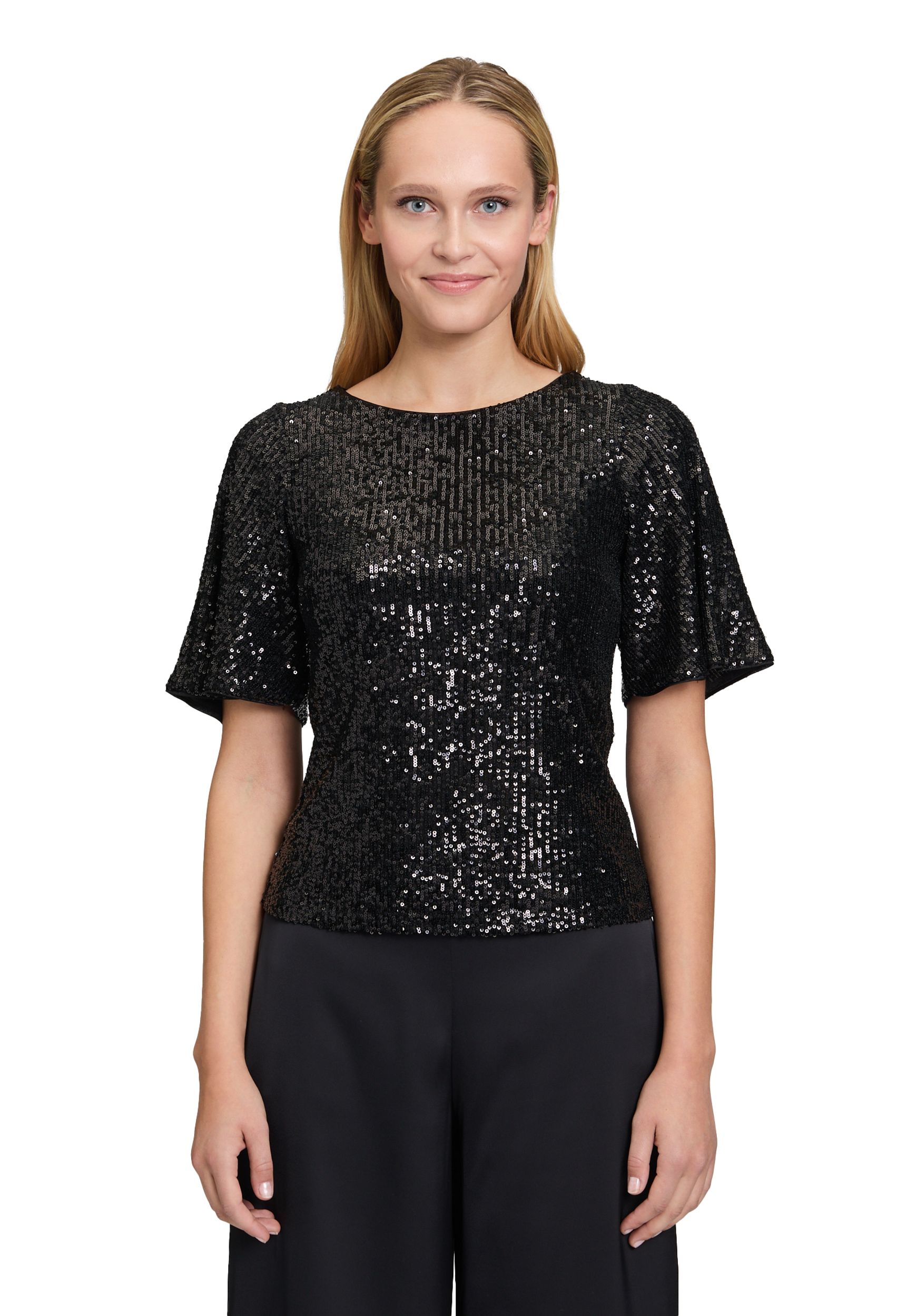 V by Vera Mont |  V by Vera Mont  Pailletten-Top | 38 | schwarz