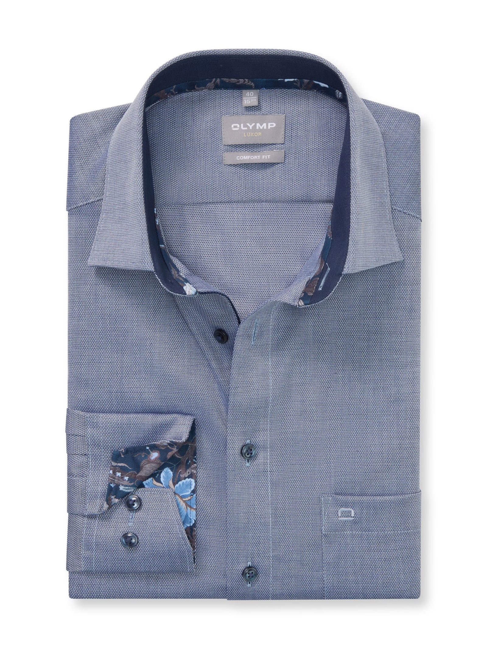 Olymp | Olymp Hemd Modern Fit | 44 | marine
