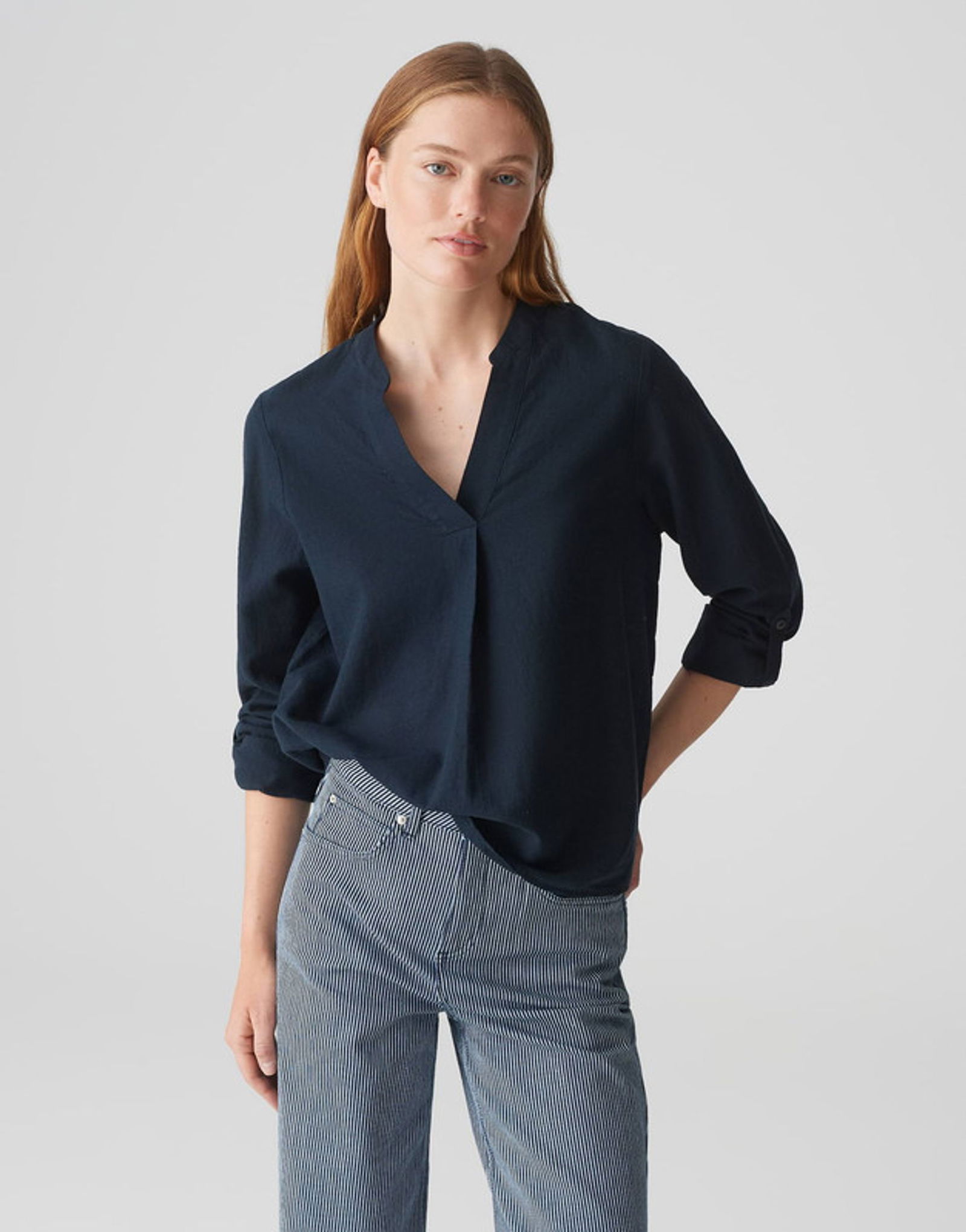 24850bb1ab500ae595696363daf826ea Opus |  Opus Druckbluse  | 38 | coal blue