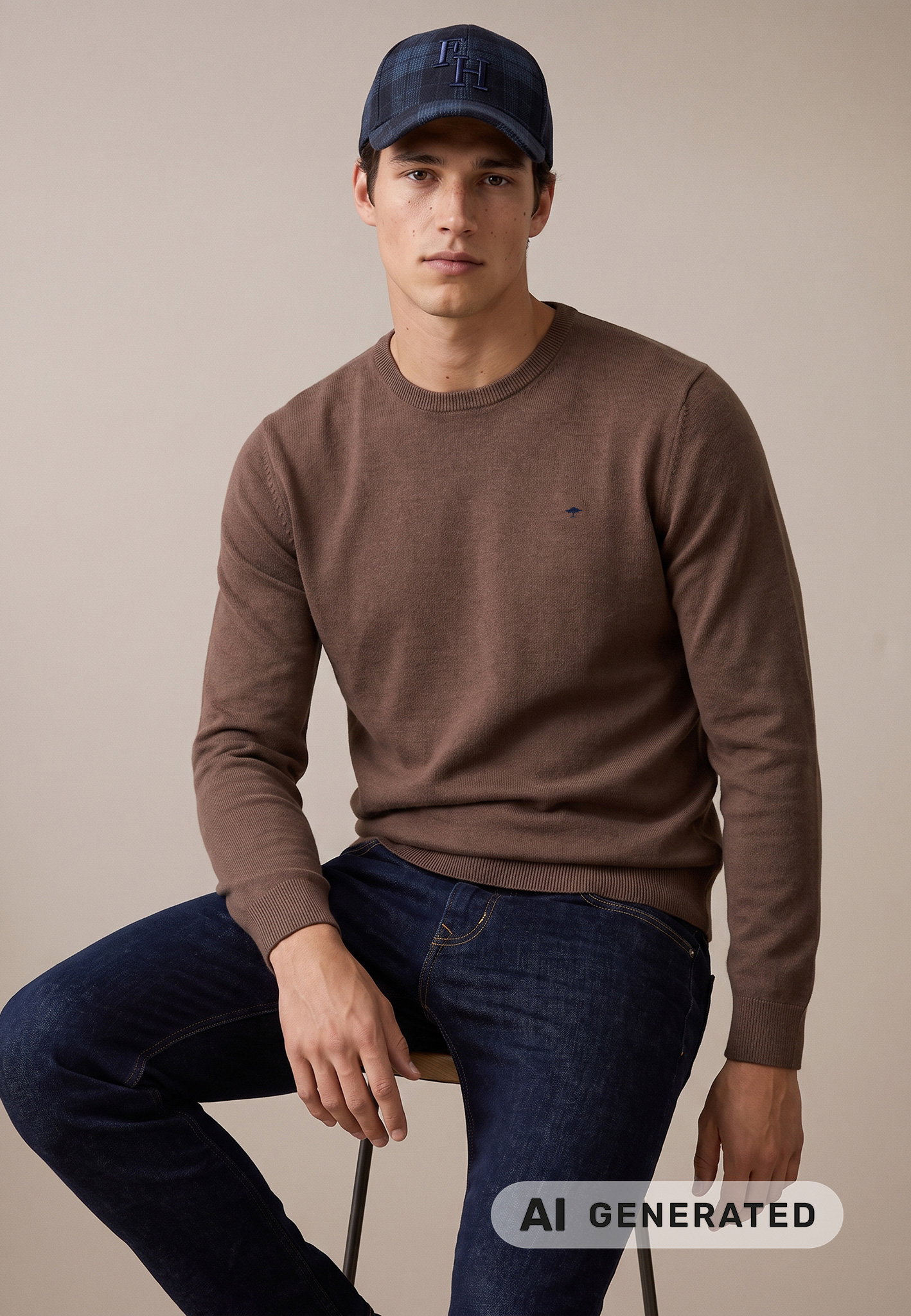 O-Neck, Superfine, dark chocolate #3