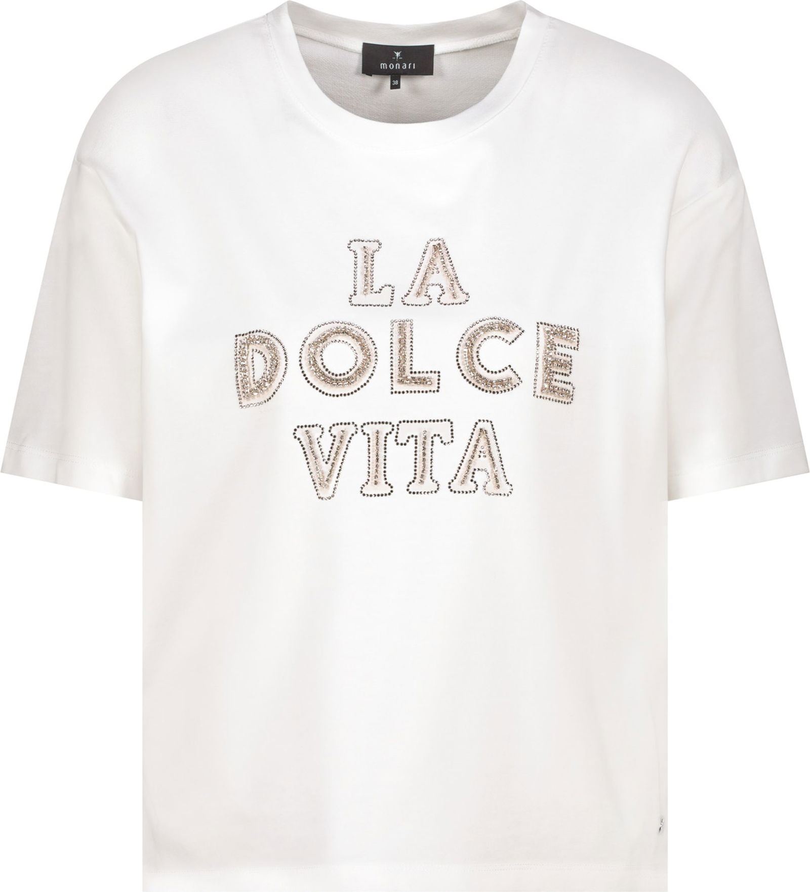 Monari |  T-Shirt, off-white | 36 | off-white