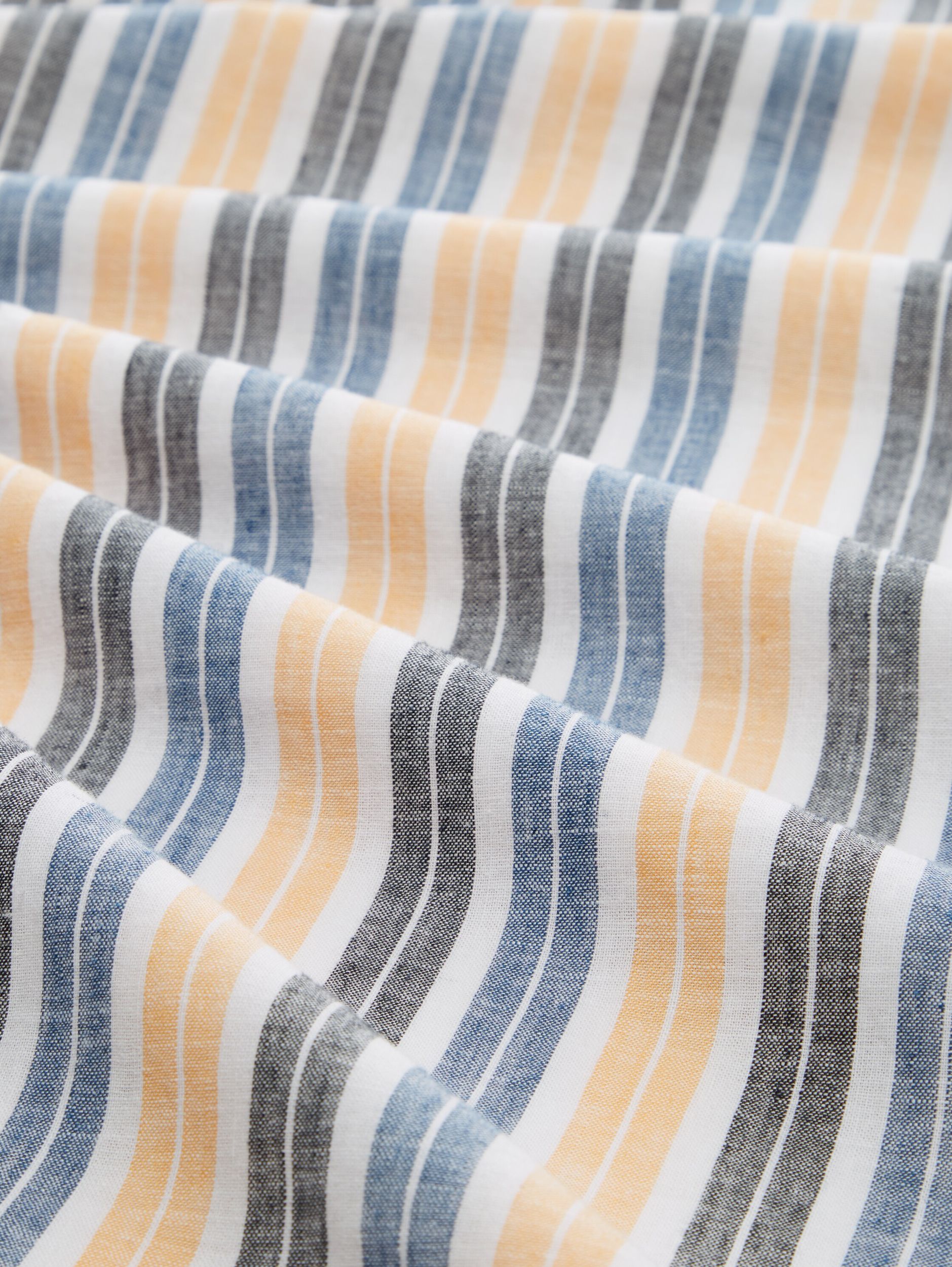Tom Tailor |  Tom Tailor Hemd Slim Fit  | L | navy orange blue stripe