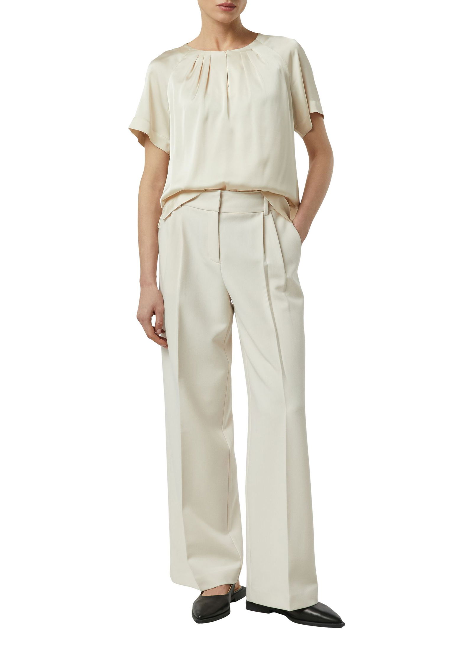 Comma |  Comma Businessbluse  | 44 | beige