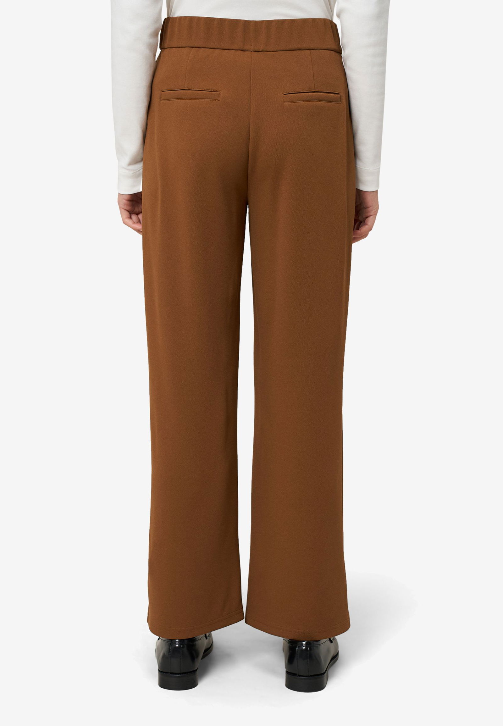 Zero |  Zero Stoffhose mit elastischem Bund | 34 | black beauty