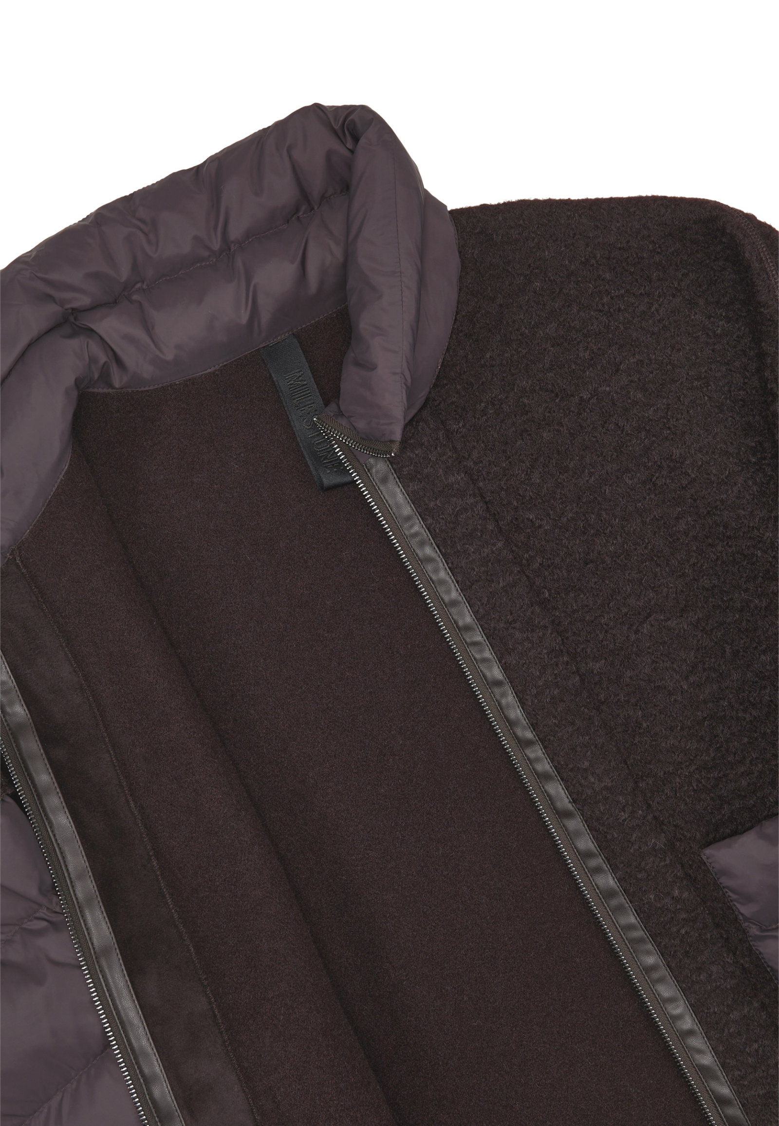 Milestone MILESTONE Jacke MSMomo im Material-Mix in Dunkelbraun #4