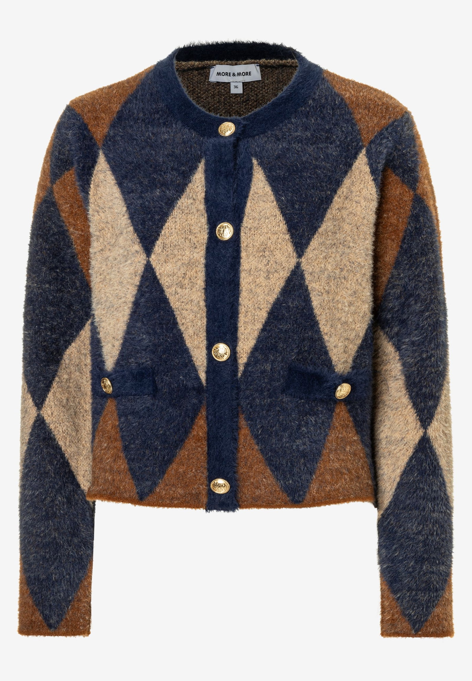 Argyle Cardigan, argyle knit #1