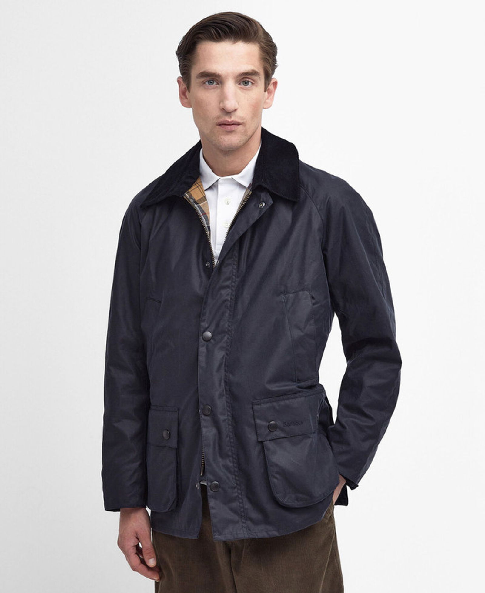 52ec5720abb61339b8560caa2c56fb04 | Barbour Wachsjacke Ashby | XL | navy