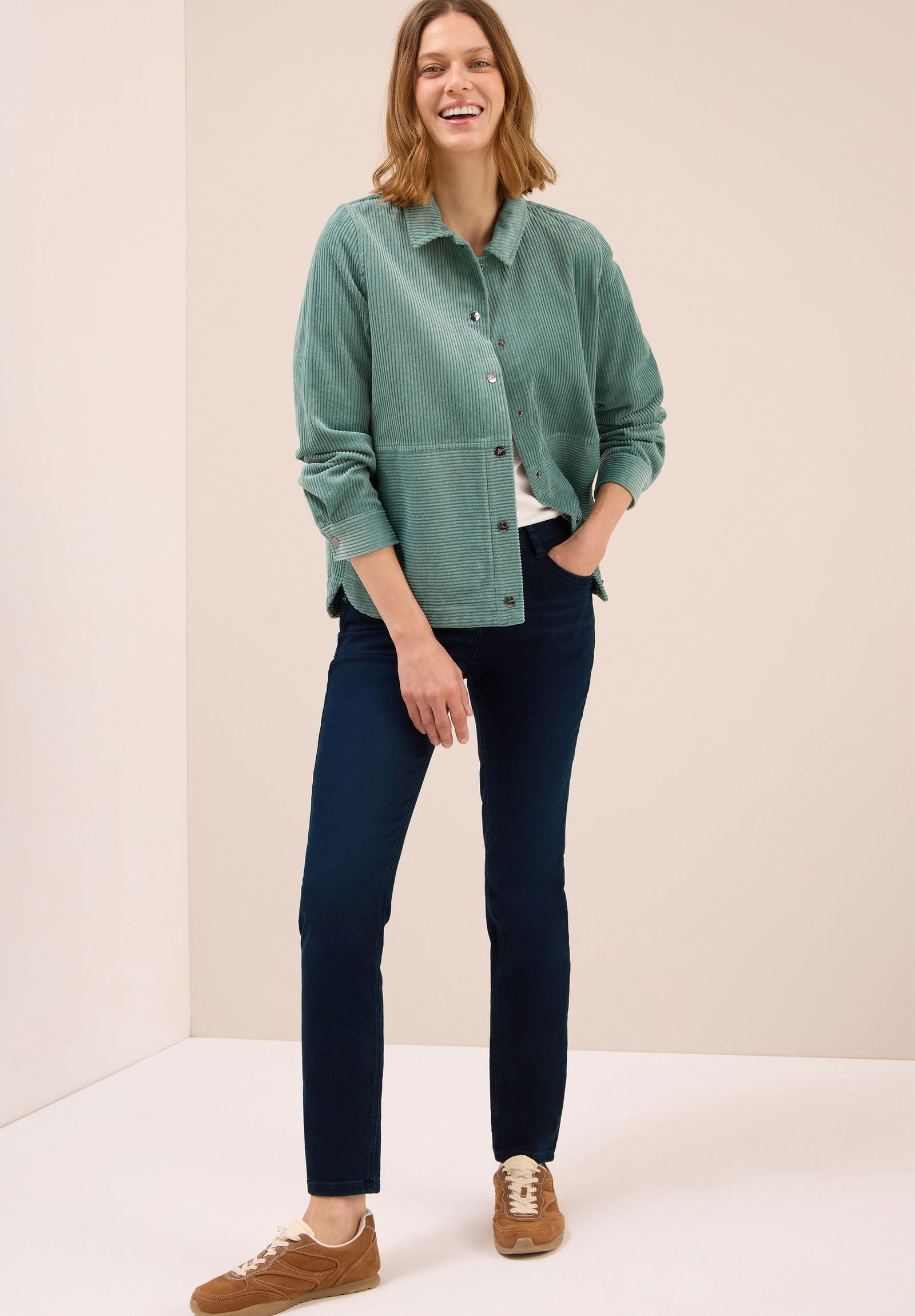 CECIL | CECIL Straight Leg Jeans | 29/32 | blue black washed