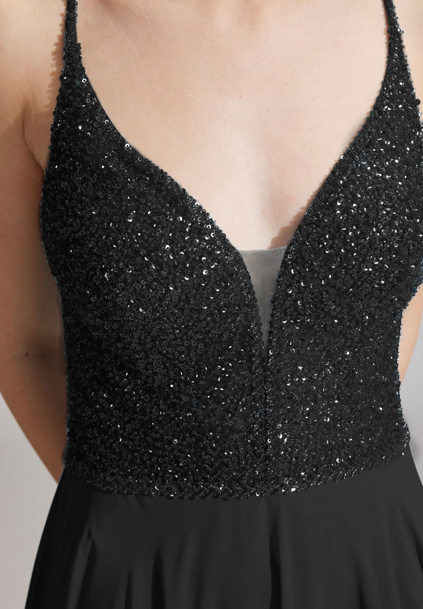 Hey Kyla Abendkleid aus Materialmix