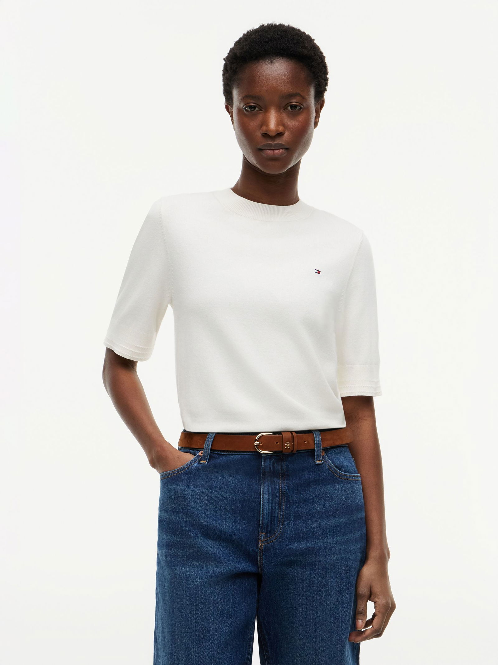 Tommy Hilfiger |  Tommy Hilfiger Shirt  | M | ivory petal