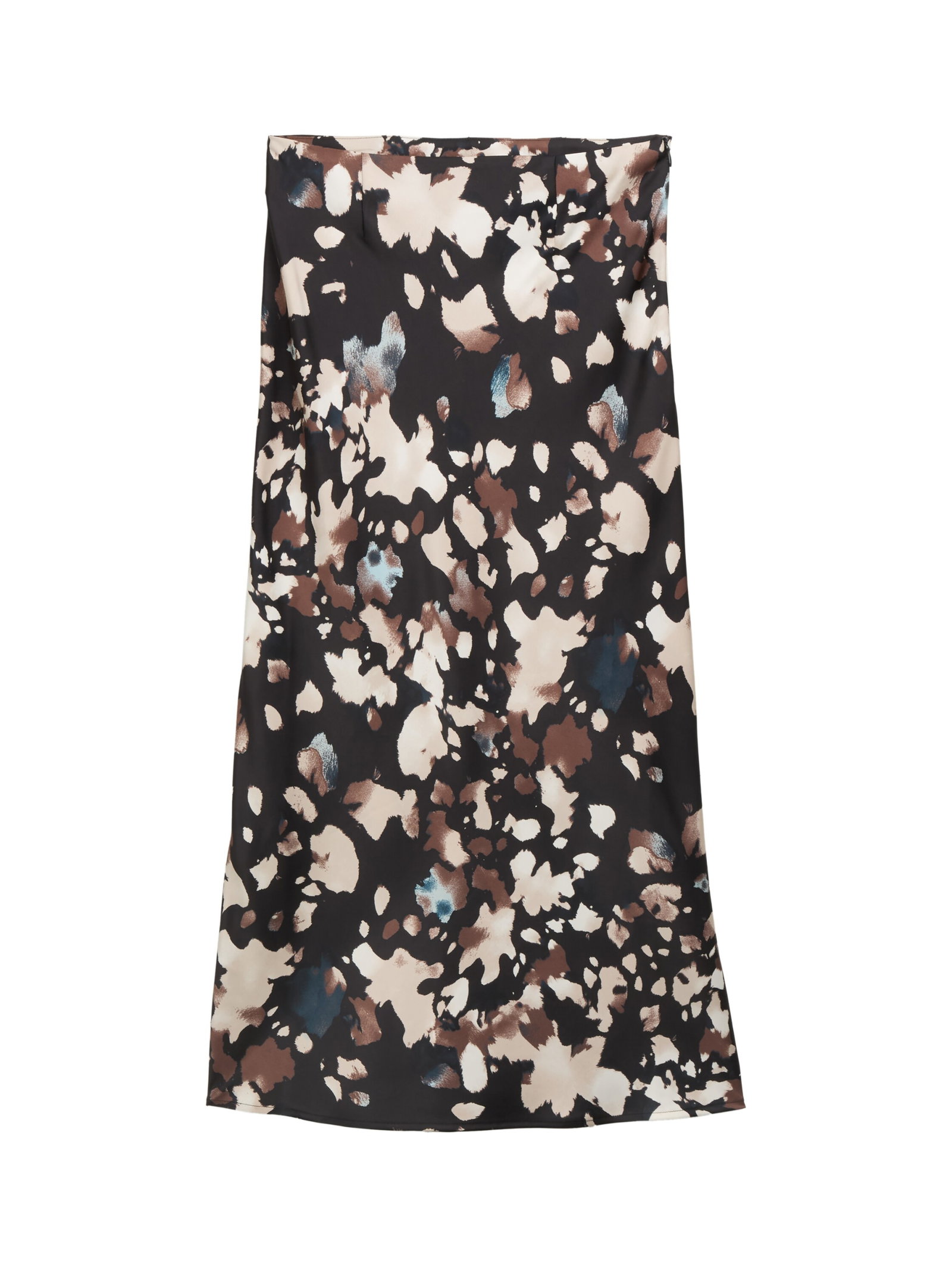 midi slip skirt, abstract print #1