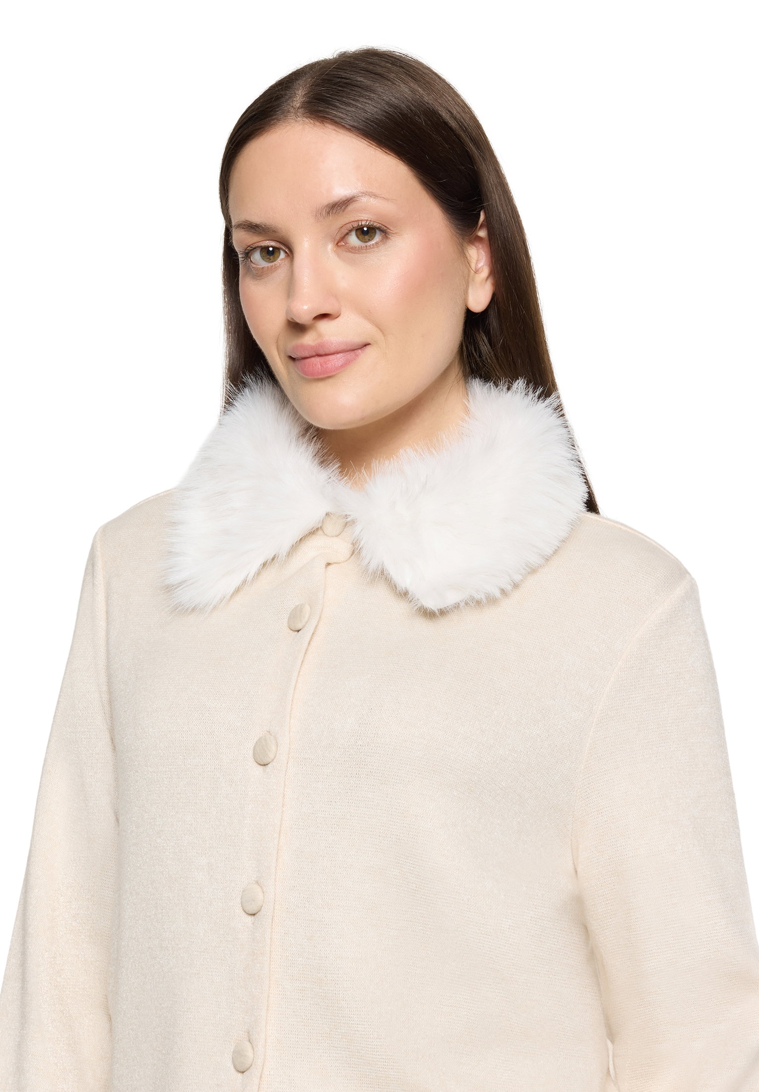 Shirt Jacke Kurz 1/1 Arm, Light Beige Melange #6