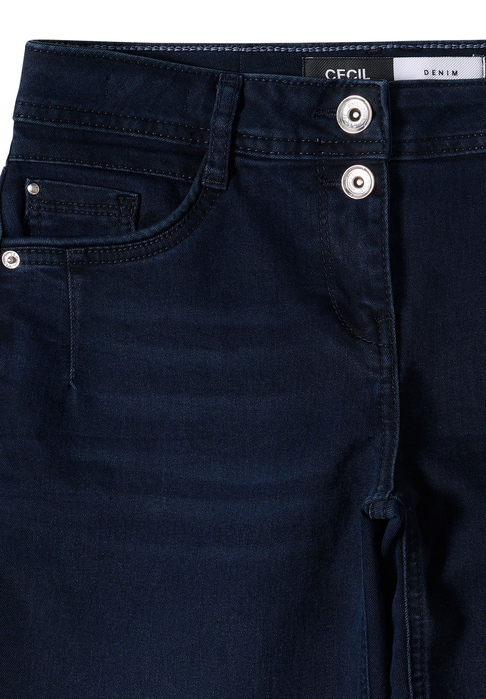 CECIL | CECIL Straight Leg Jeans | 29/32 | blue black washed