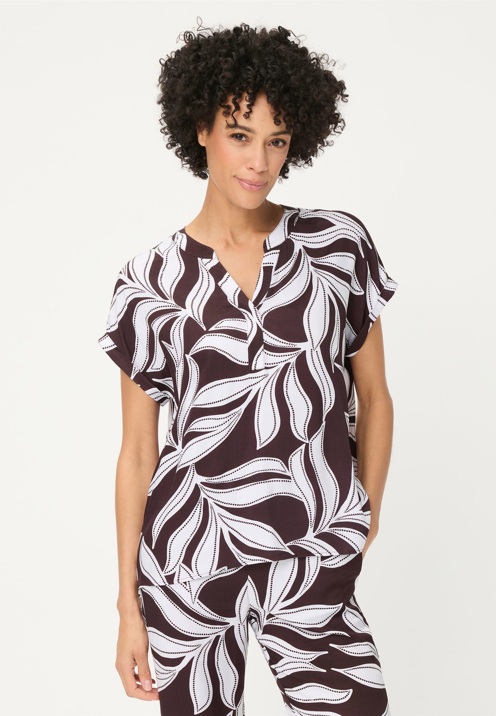 Olsen |  Olsen Druckbluse  | 46
