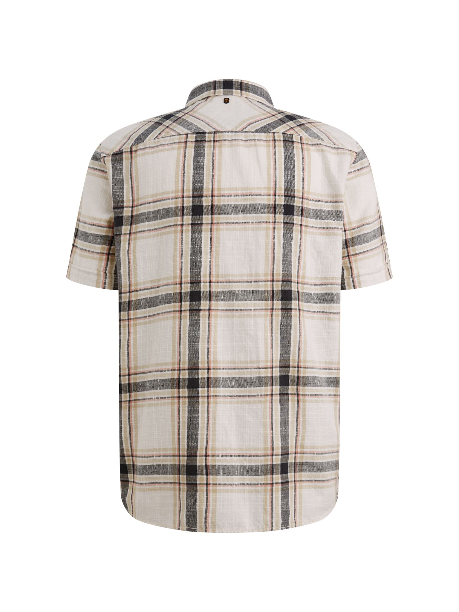Short Sleeve Shirt Yarn Dyed Check, Bone White #2