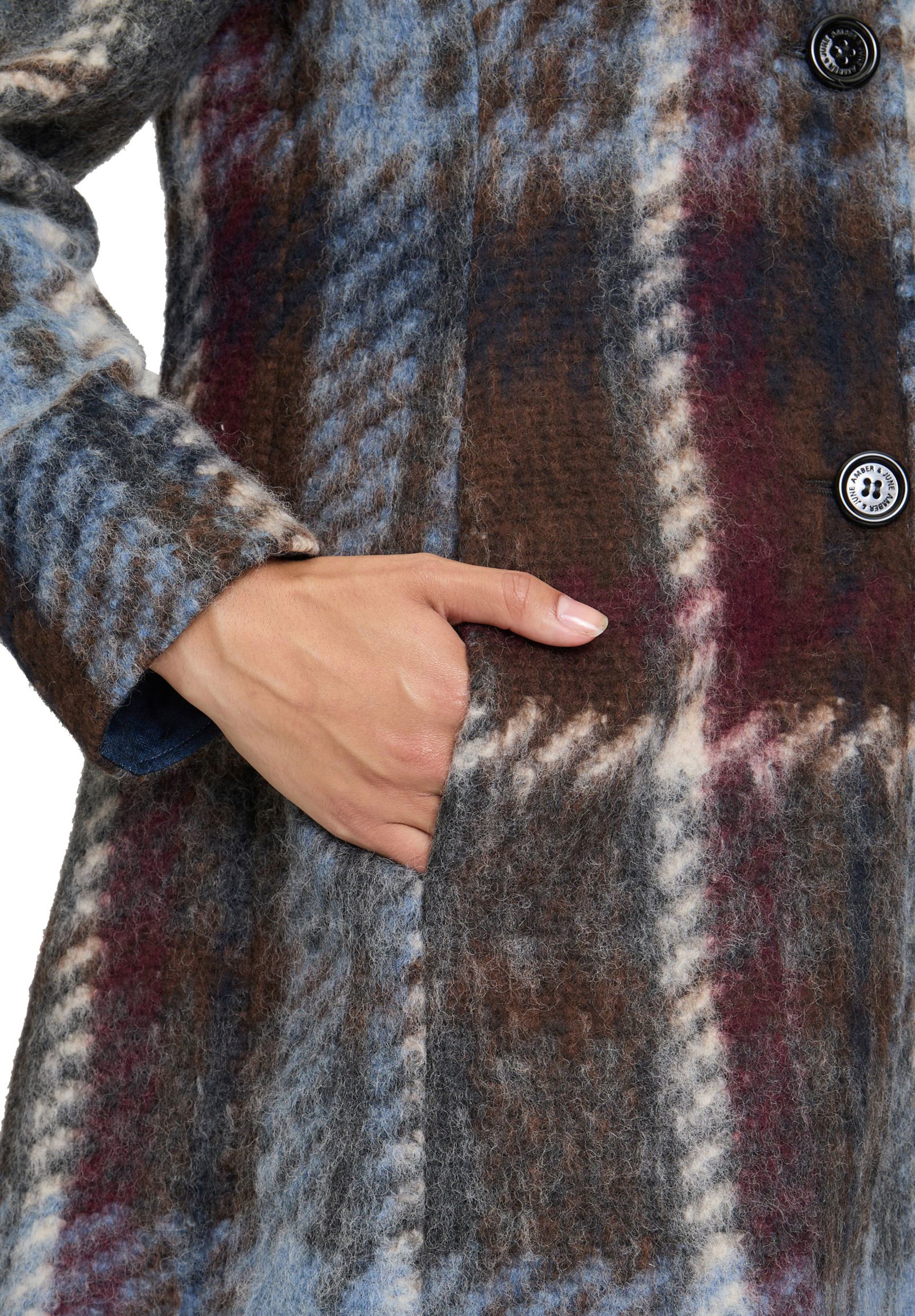 Amber & June | Amber & June Funktionsjacke | 46 | blau/braun