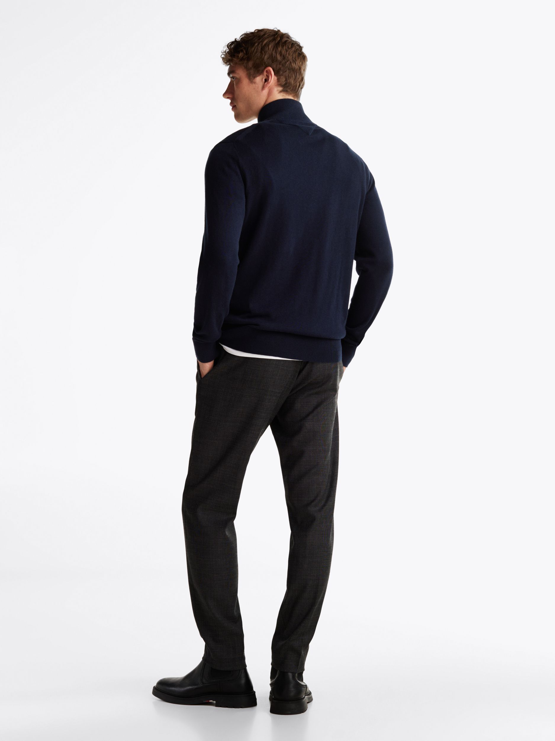 Tommy Hilfiger |  Tommy Hilfiger Rollkragenpullover  | L | dark grey heather