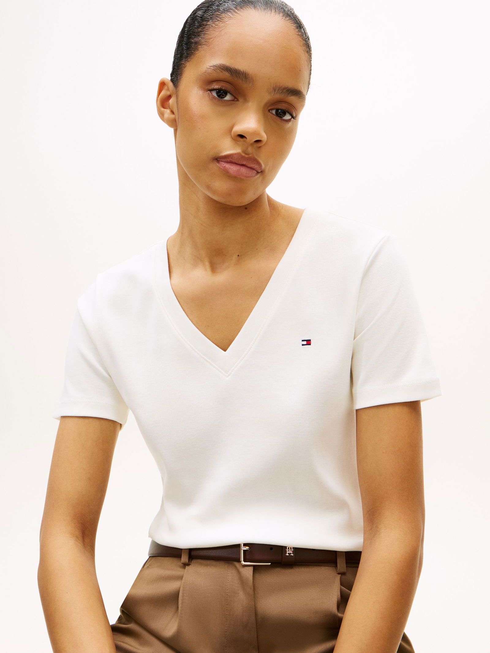 Tommy Hilfiger |  Tommy Hilfiger Slim Cody T-Shirt | L | fierce red