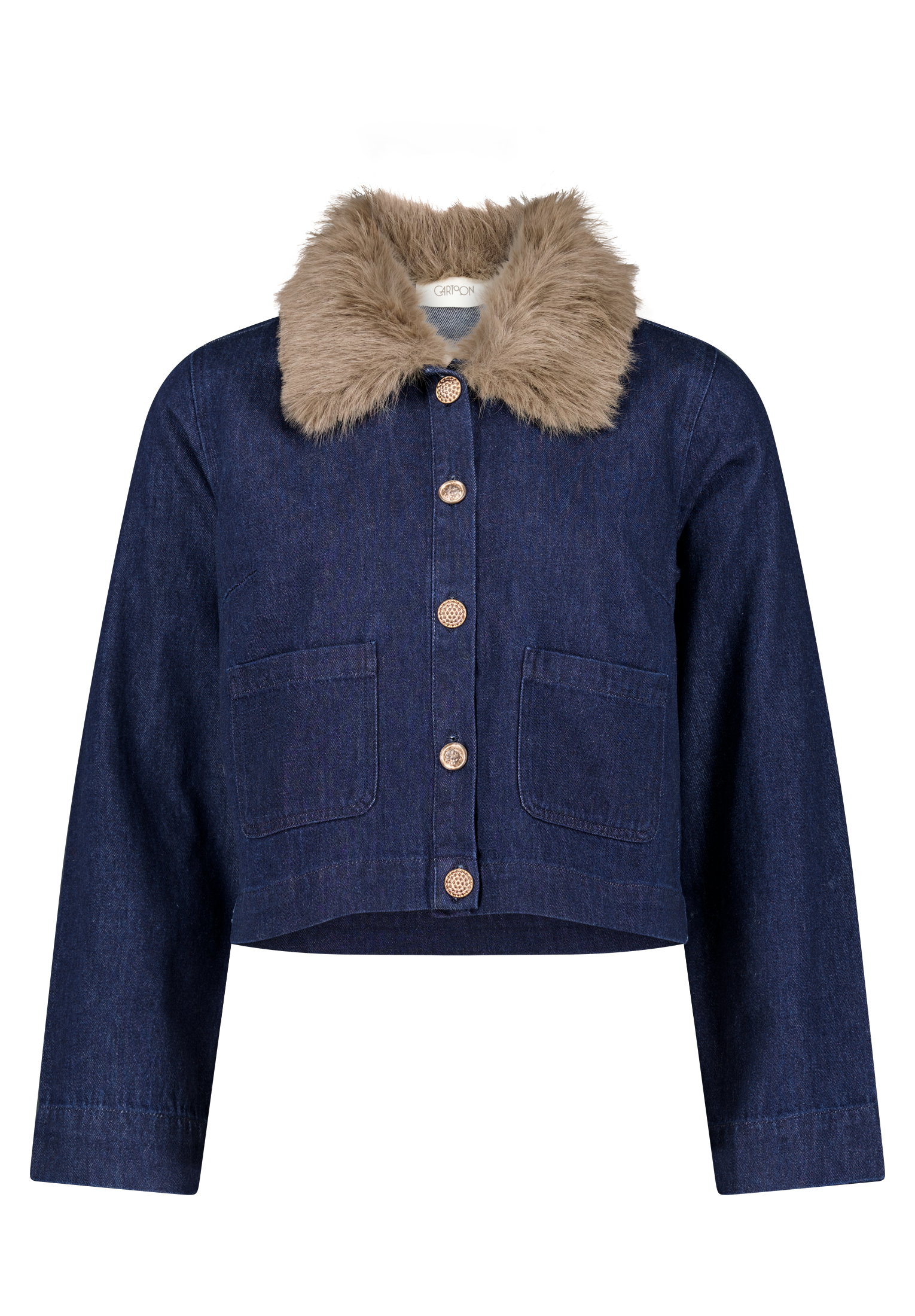 Cartoon Blazerjacke Kurz 1/1 Arm, Patch Blue/Brown #1