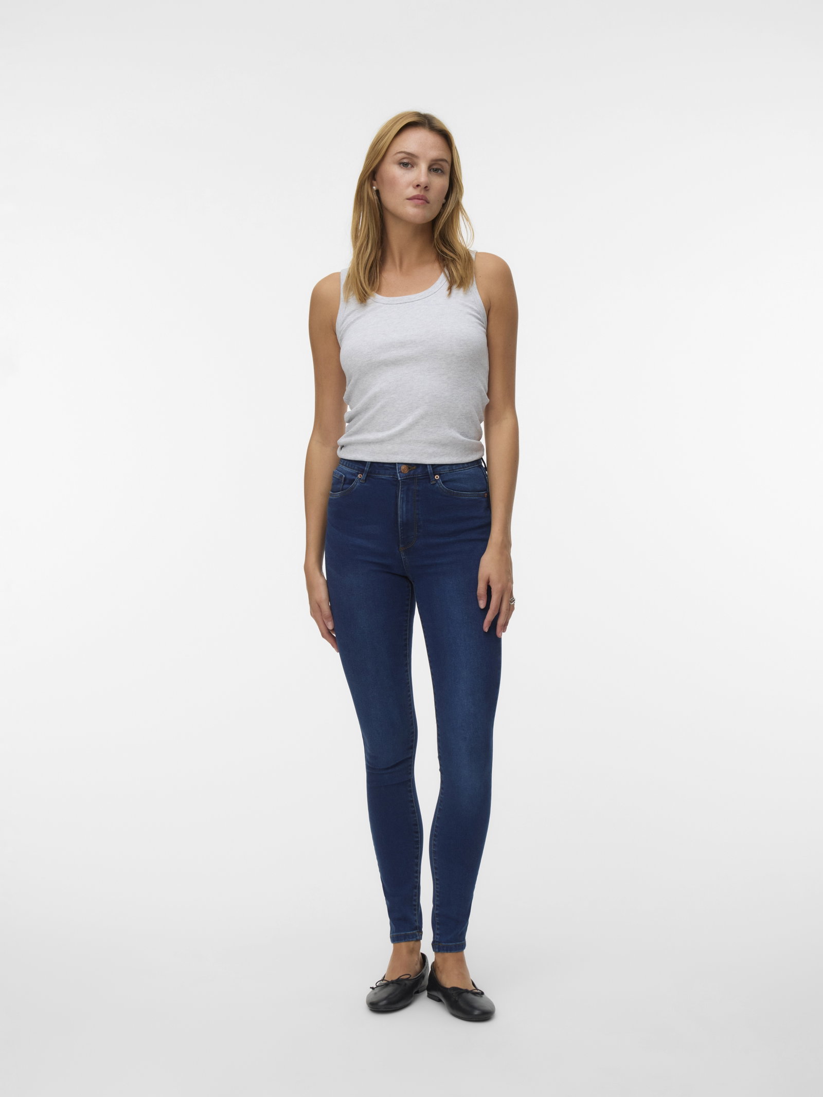 VMSOPHIA HR SKINNY J SOFT VI3128 GA, Dark Blue Denim #3