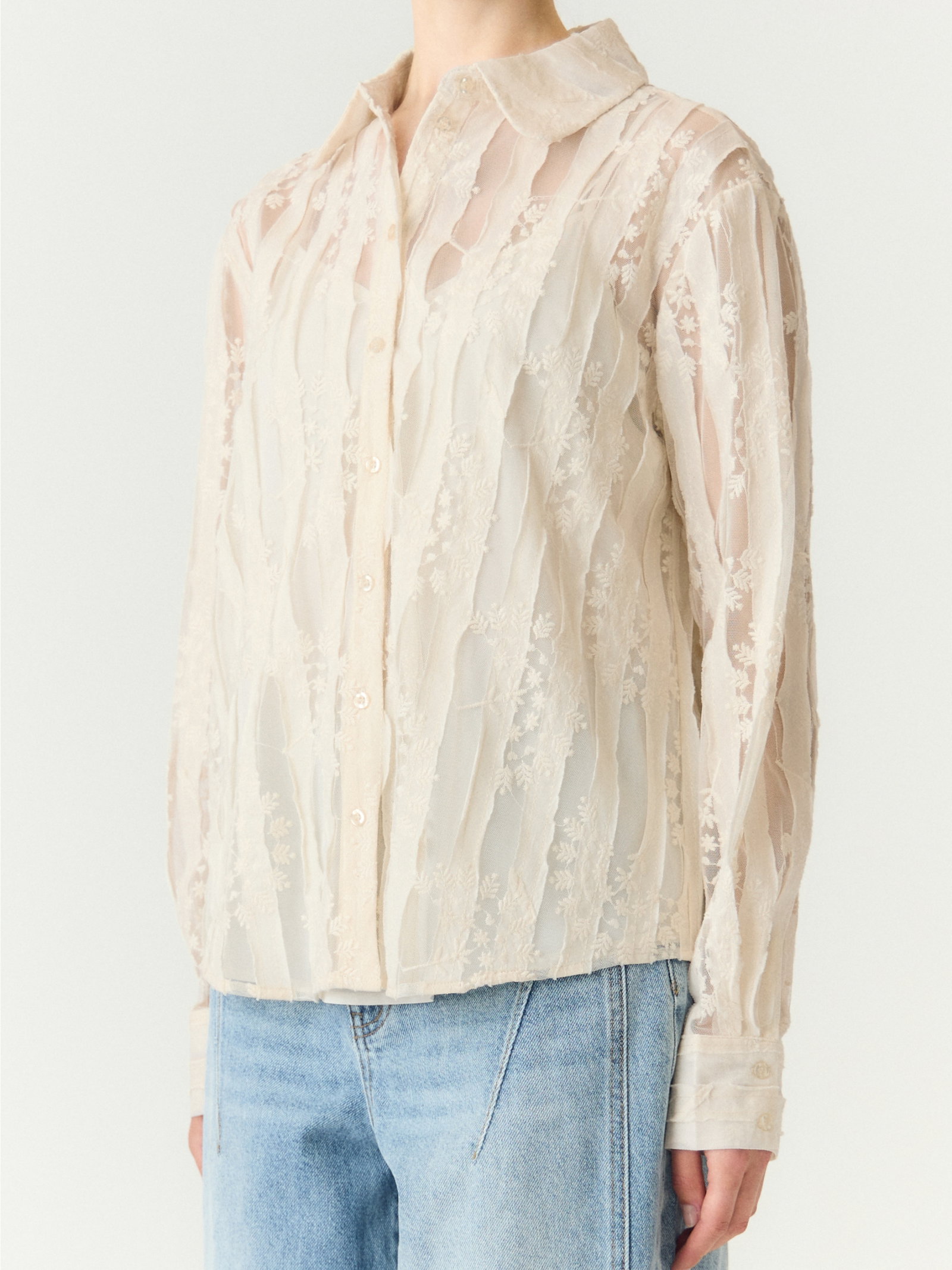 YASISABELLA LS EMB SHIRT - EX, Pristine #3