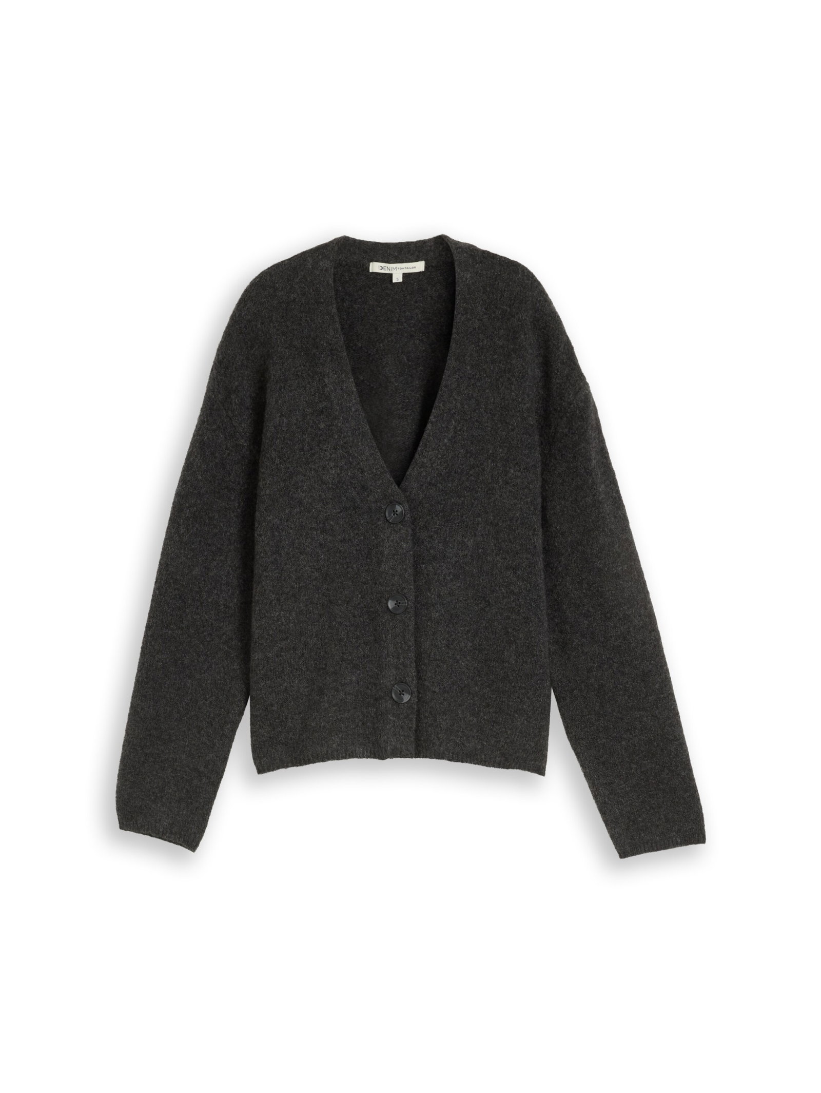 cozy knit cardigan, Shale Grey Melange #1