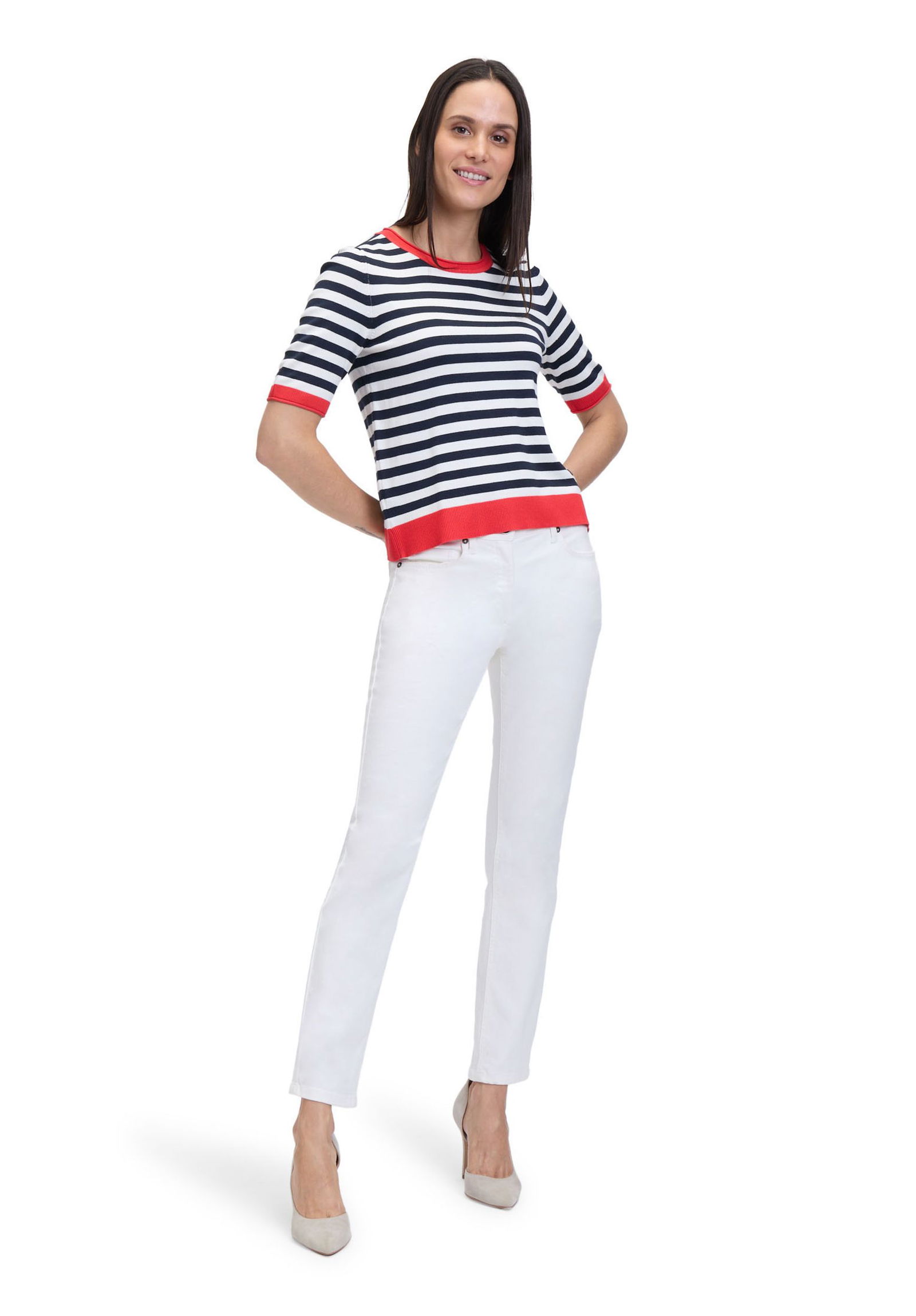 Betty Barclay |  Betty Barclay Pullover  | 38 | patch dark blue/red