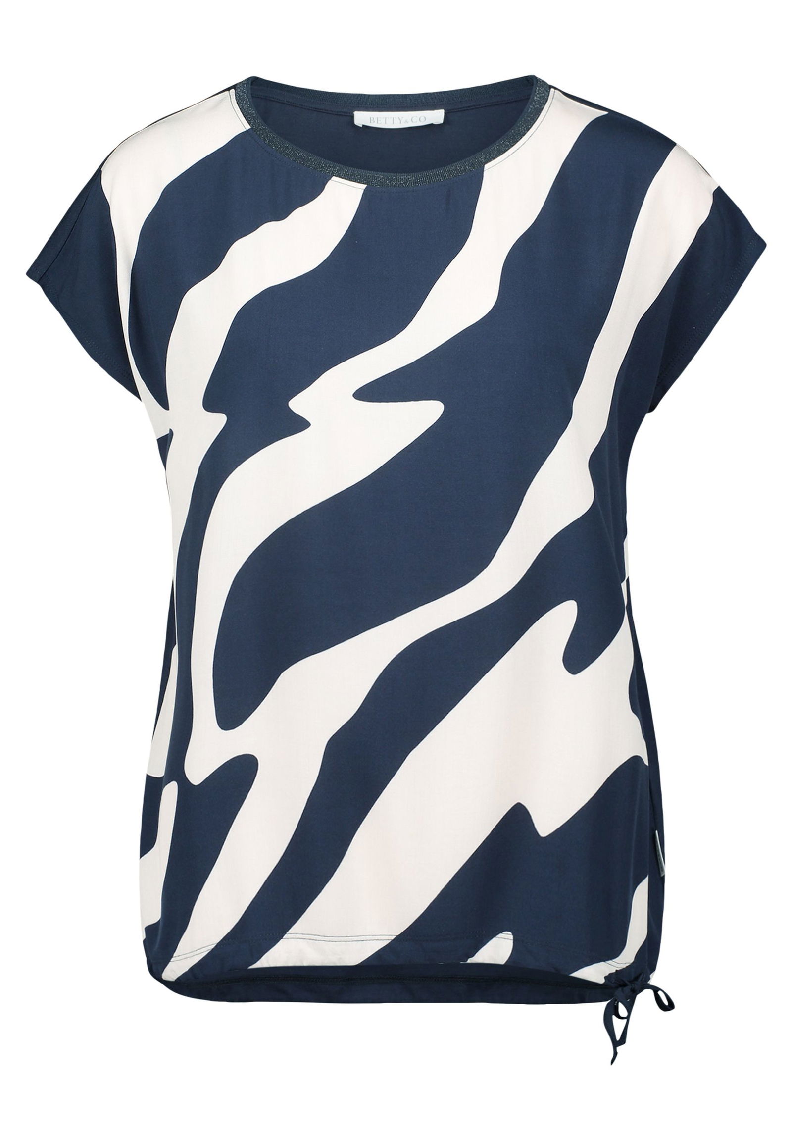 Betty & CO |  Casual-Shirt | M | dark blue/nature