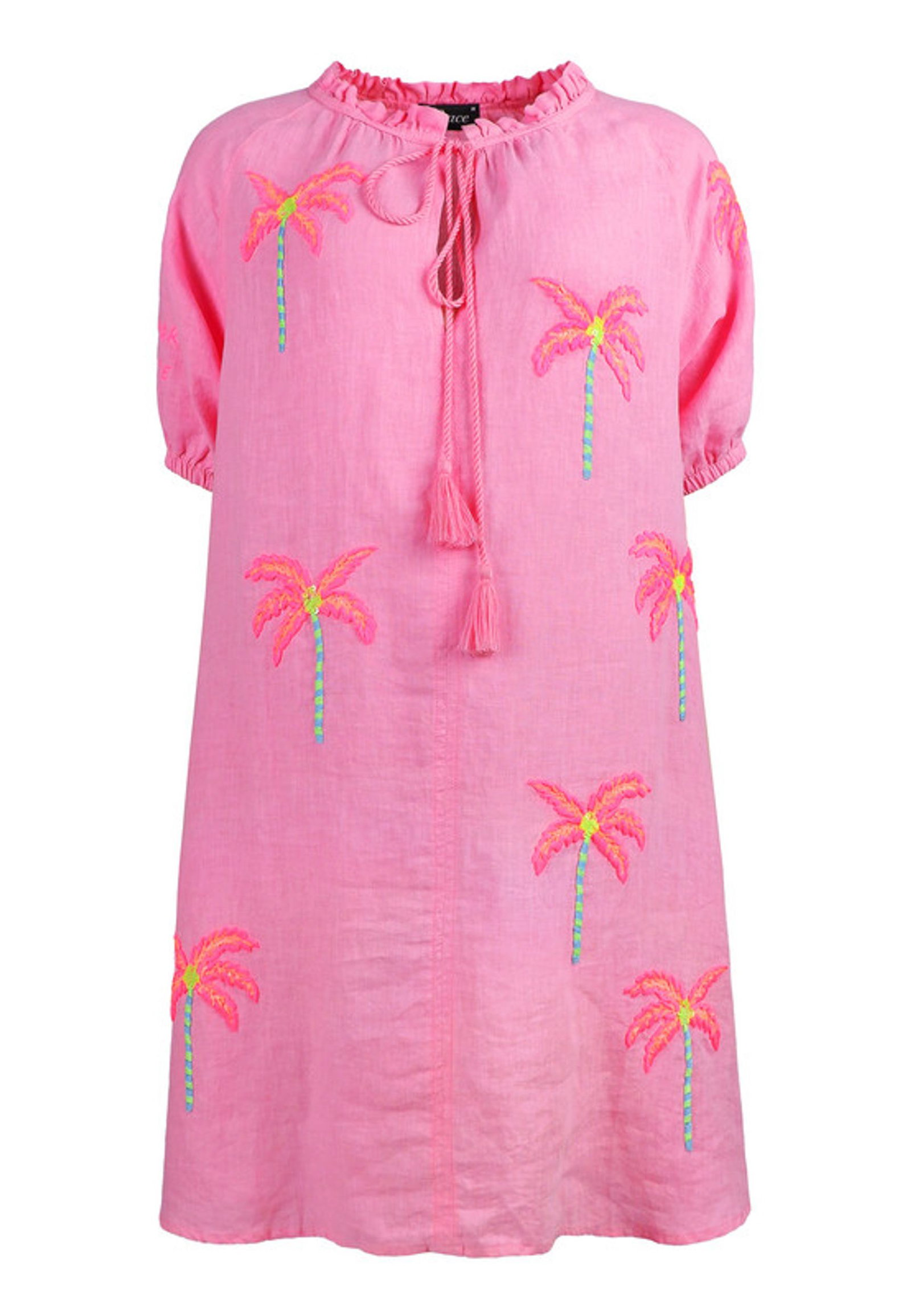 Grace |  Grace Kleid aus Leinen  | S | pink