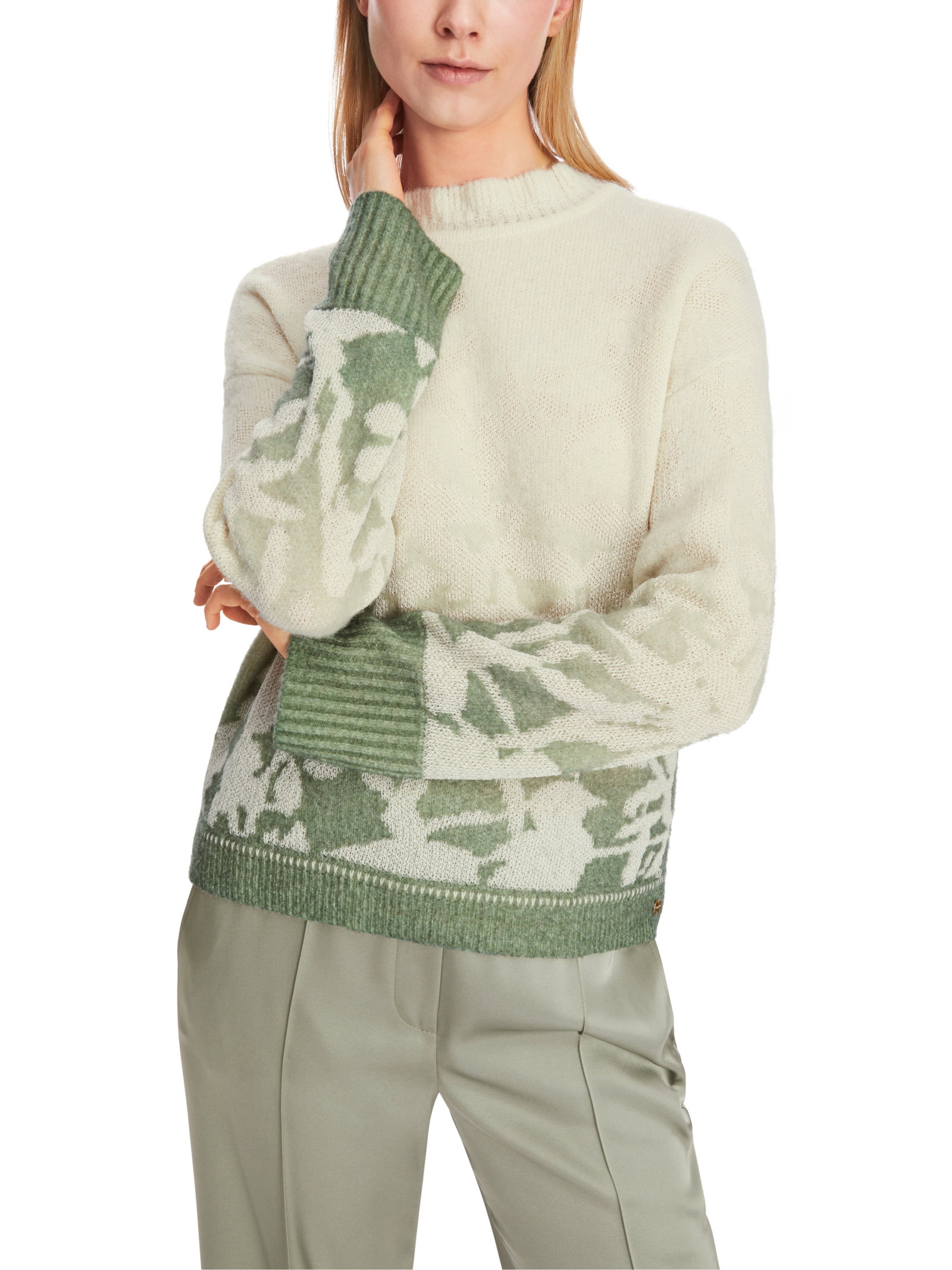 Marc Cain Collections Sweater floraler Strickpullover #8