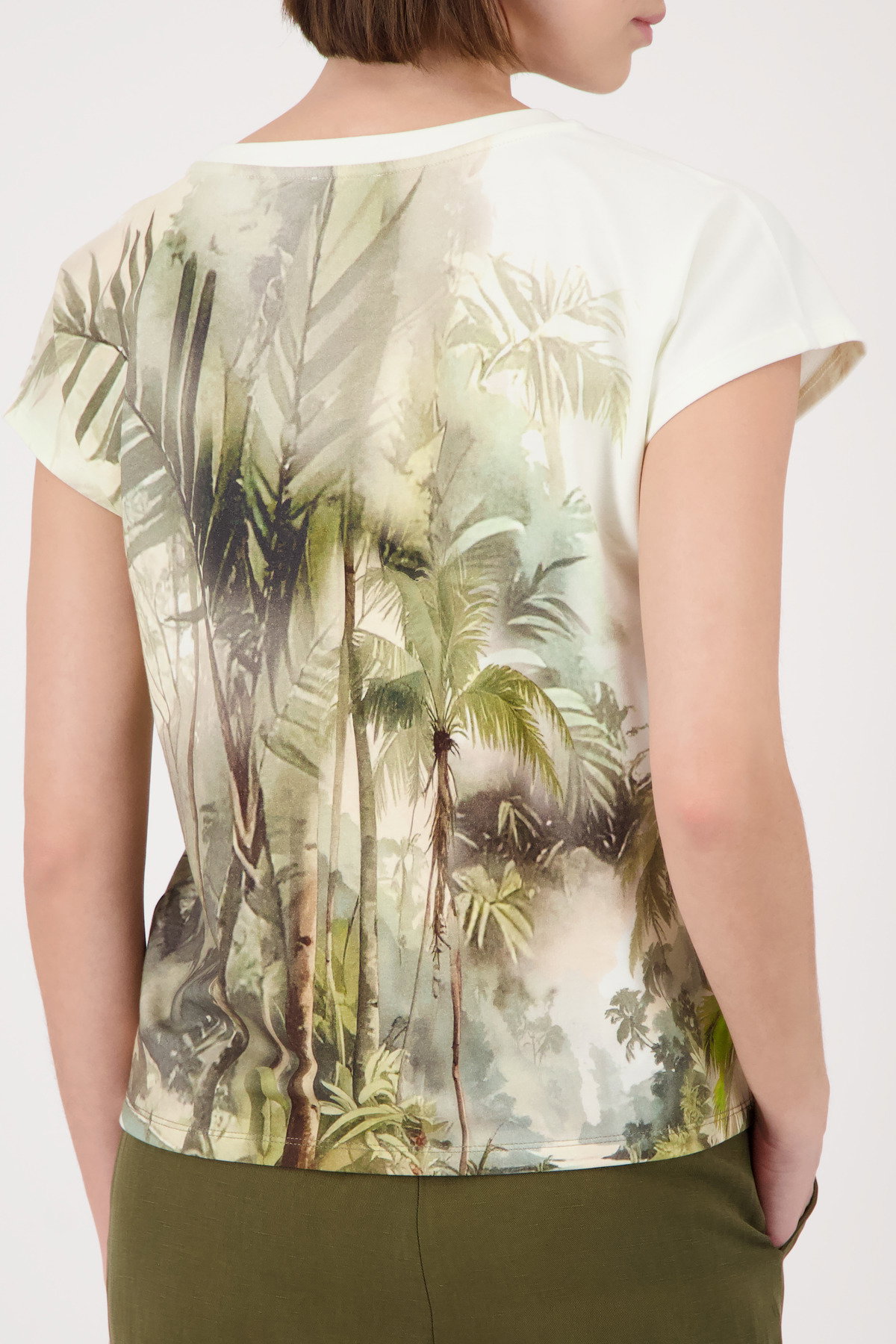 Monari T-Shirt mit tropischen Print #4