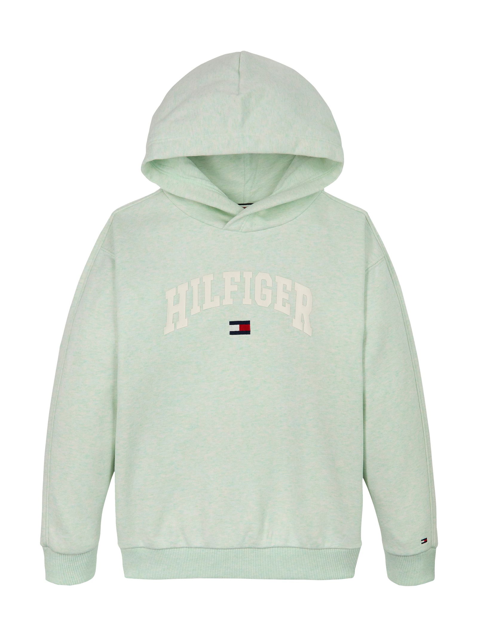 Tommy Hilfiger |  HILFIGER VARSITY HOODIE | 14 | dew green heather