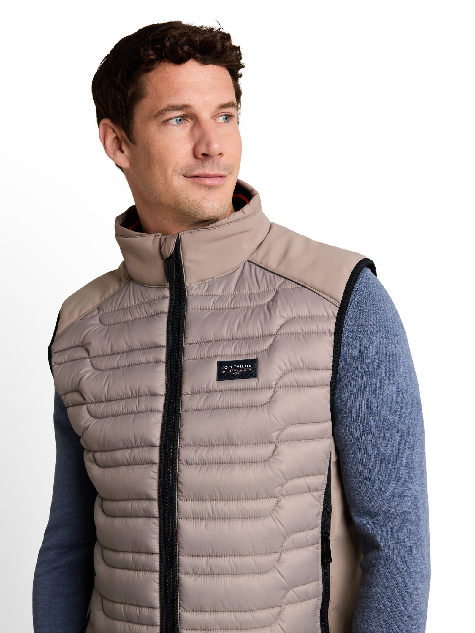 hybrid vest, Driftwood Taupe #5
