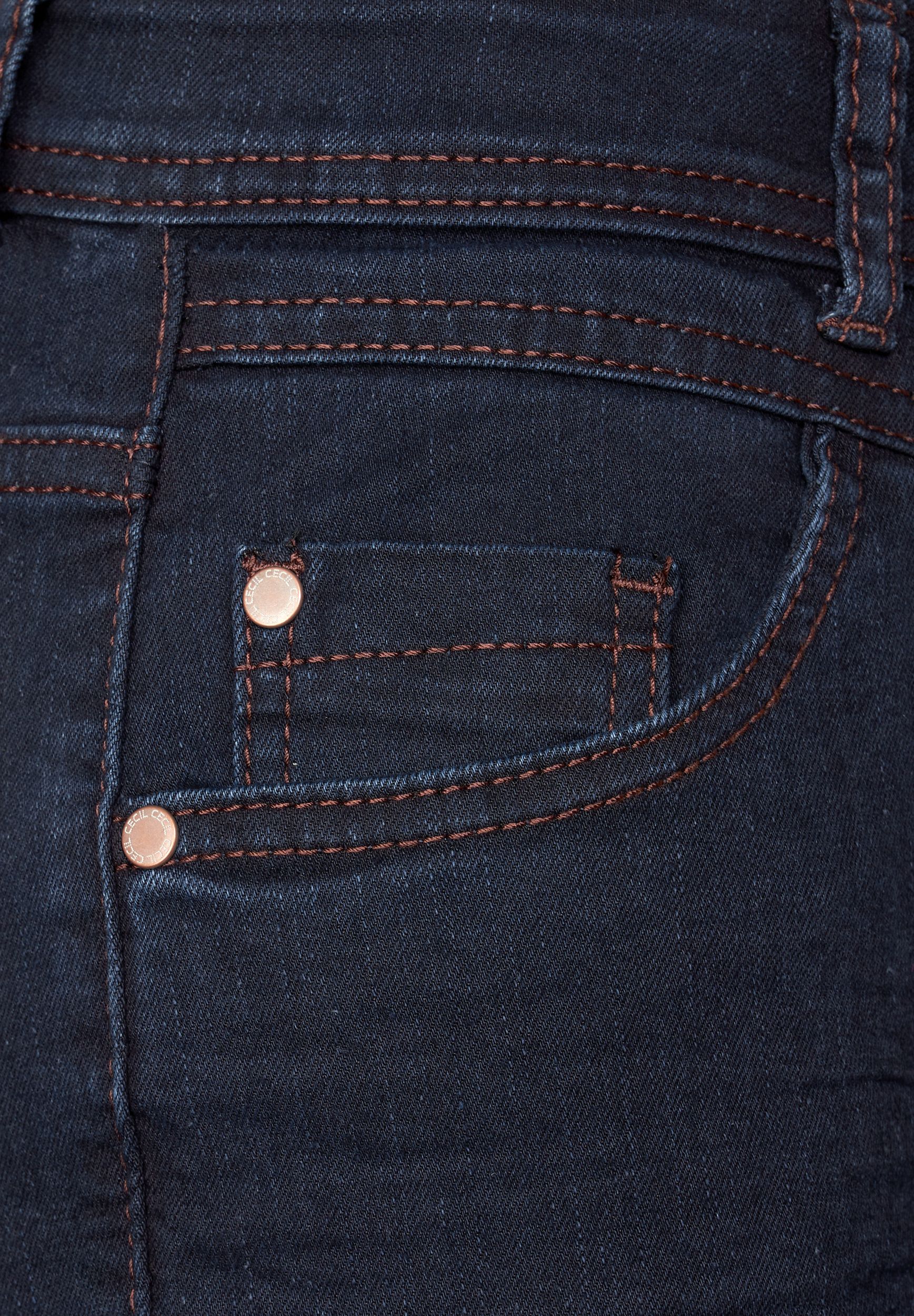 CECIL |  CECIL Slim Jeans  | 30/30 | blue black washed