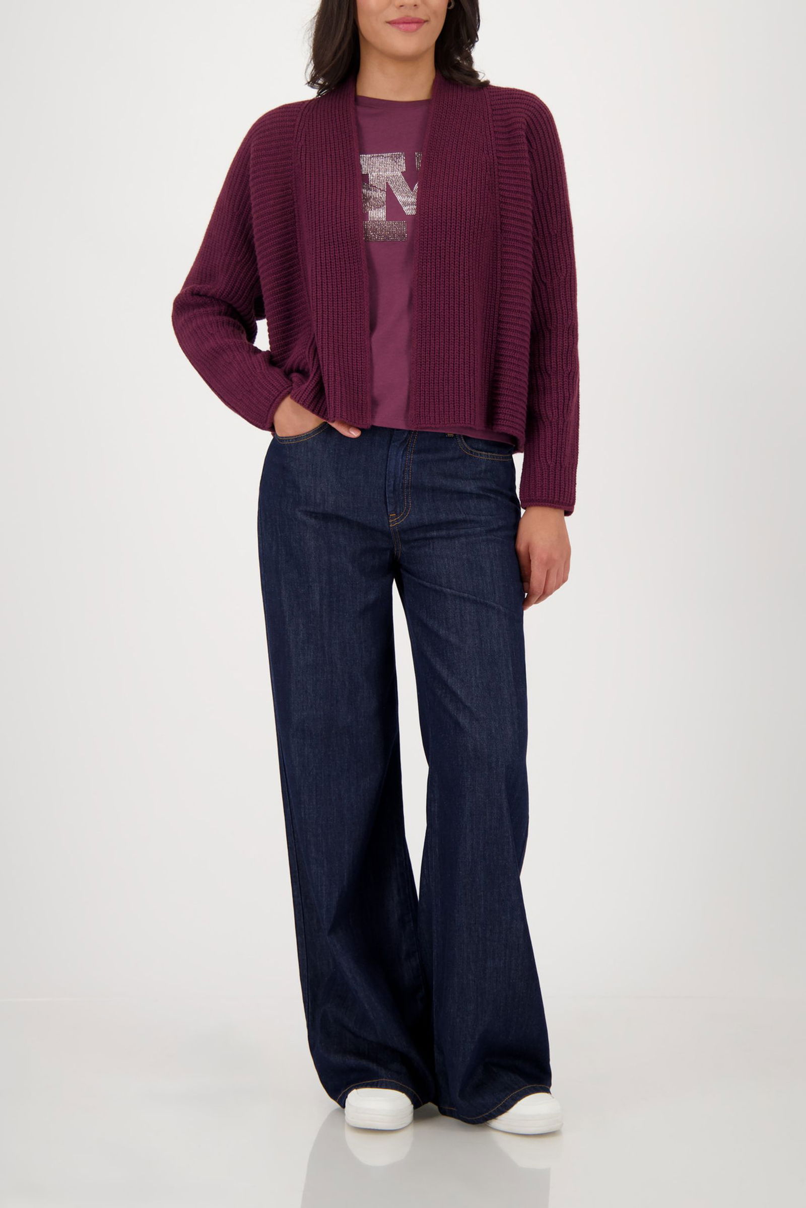 530eca588325845c98d4d3750292aac1 Monari |  Monari Strickjacke | Cardigan  | 46 | bordeaux