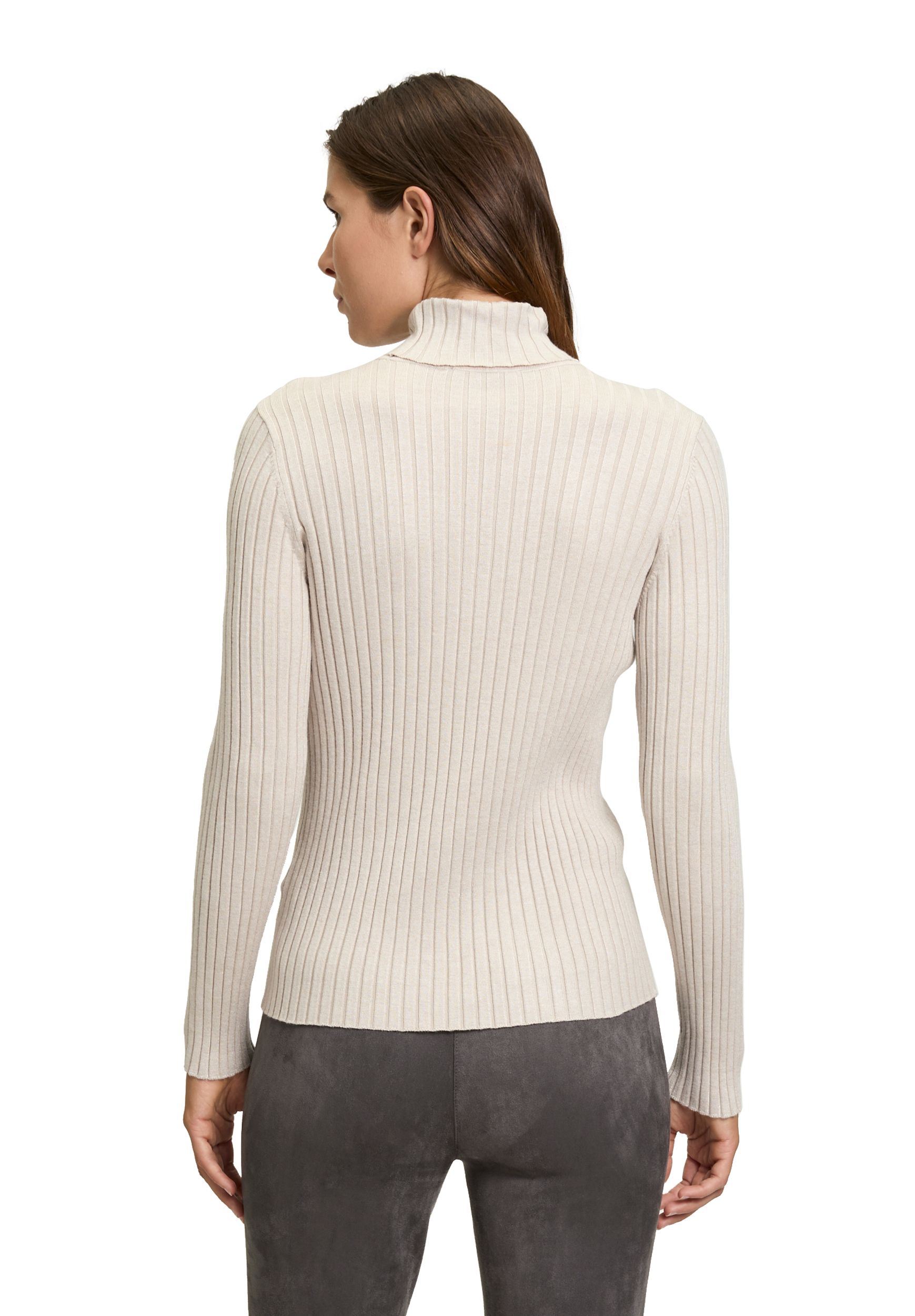 Betty Barclay |  Betty Barclay Rollkragenpullover  | 38 | light beige melange