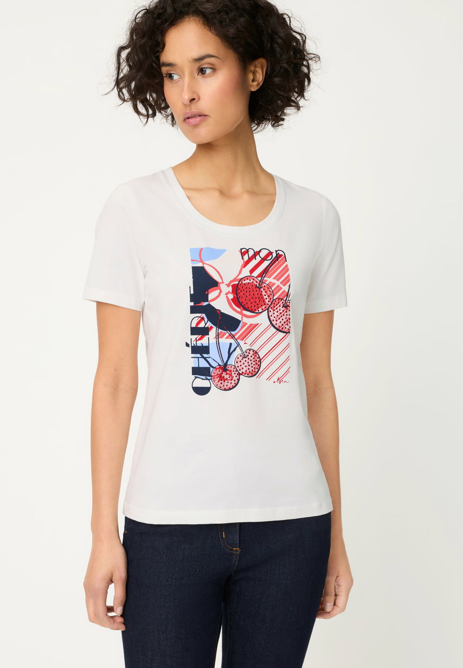 Olsen |  T-Shirt Short Sleeves | 48 | off white