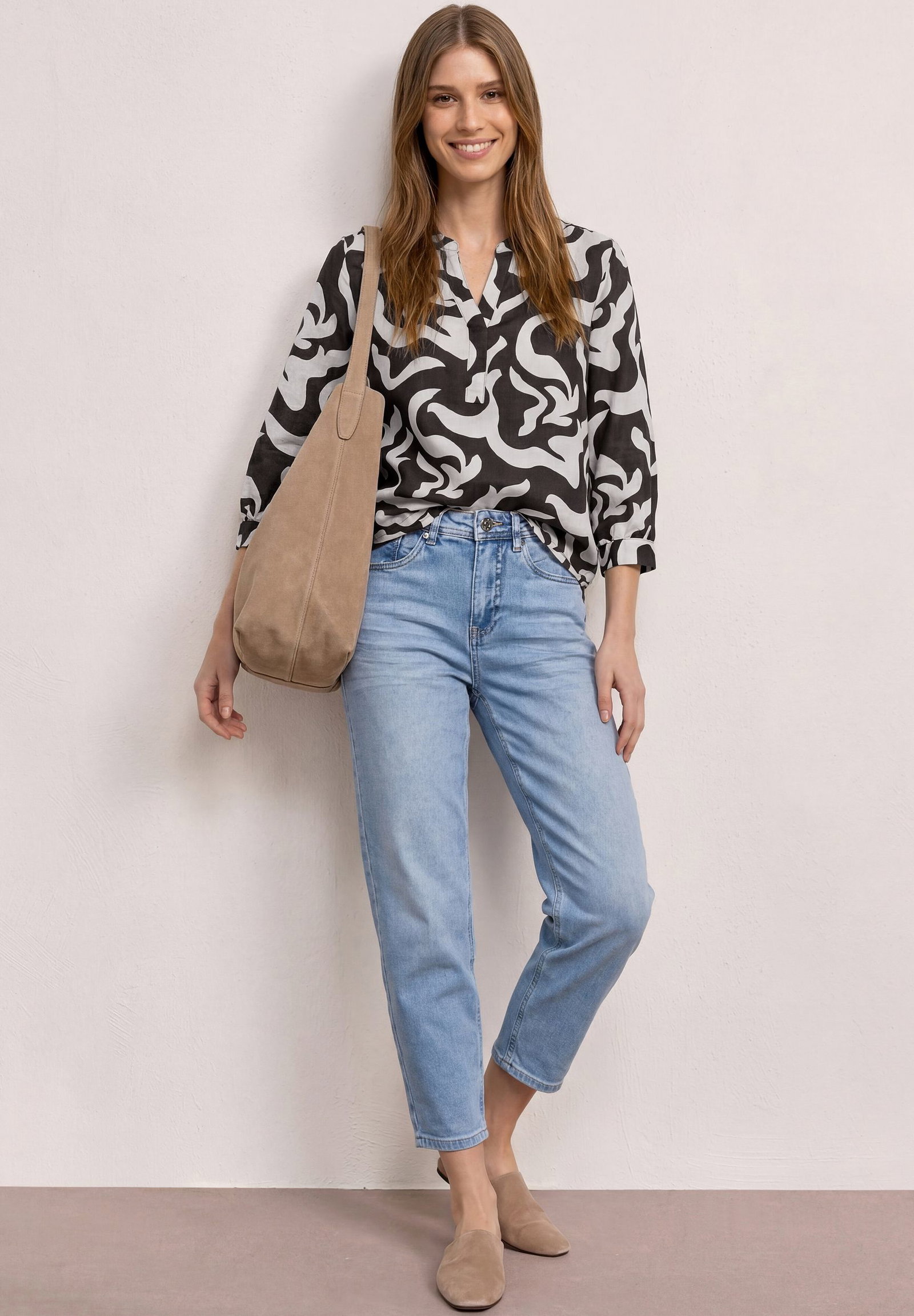 Street One |  Street One Bluse aus Leinen  | 40 | 4565_27276