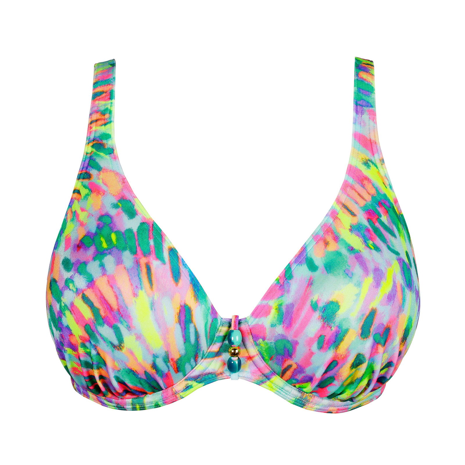 efda9d4bc4d469ab4bc3b40f2b8e3ae9 PrimaDonna | DOUALA Impressionist Summer halb unterlegter Bikini tief. | 75/E | impressionist summer