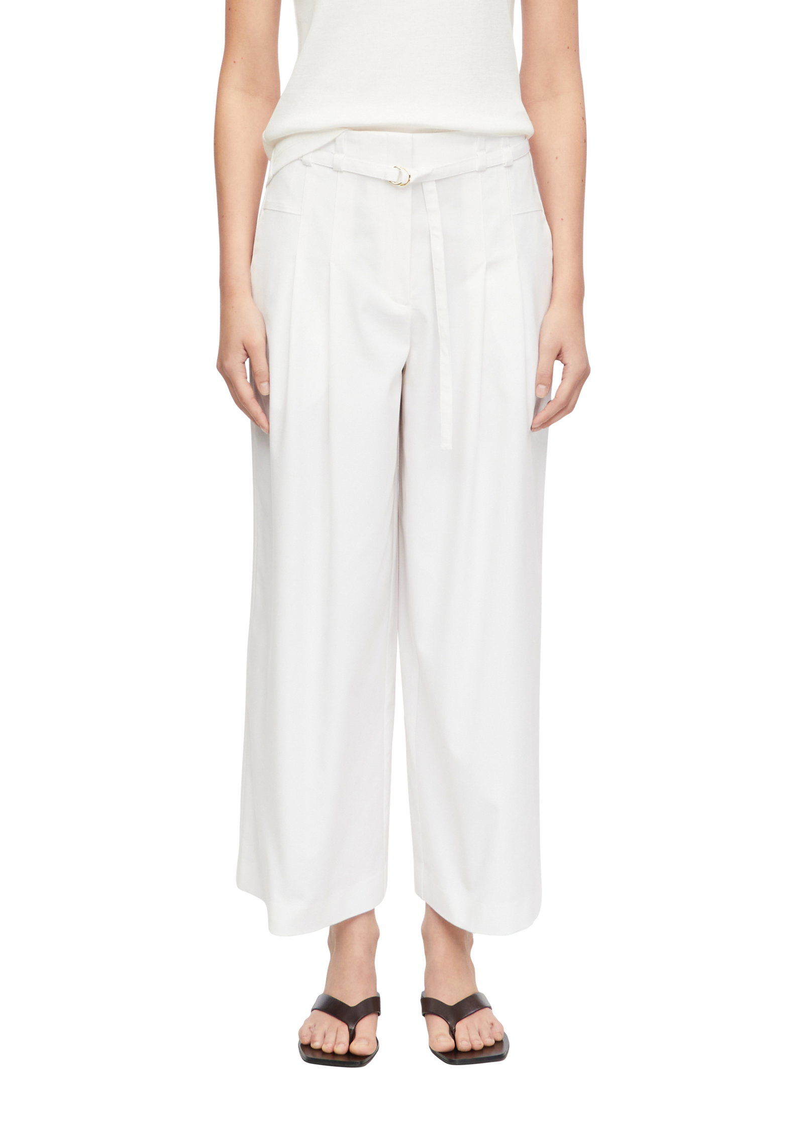 Comma Wide-Leg-Hose mit Bundfalten #4
