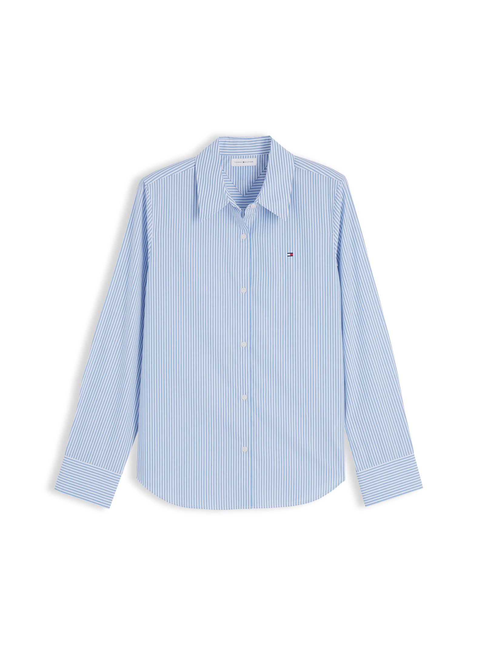 Tommy Hilfiger |  Tommy Hilfiger Druckbluse  | 40 | breton stp / breezy blue white
