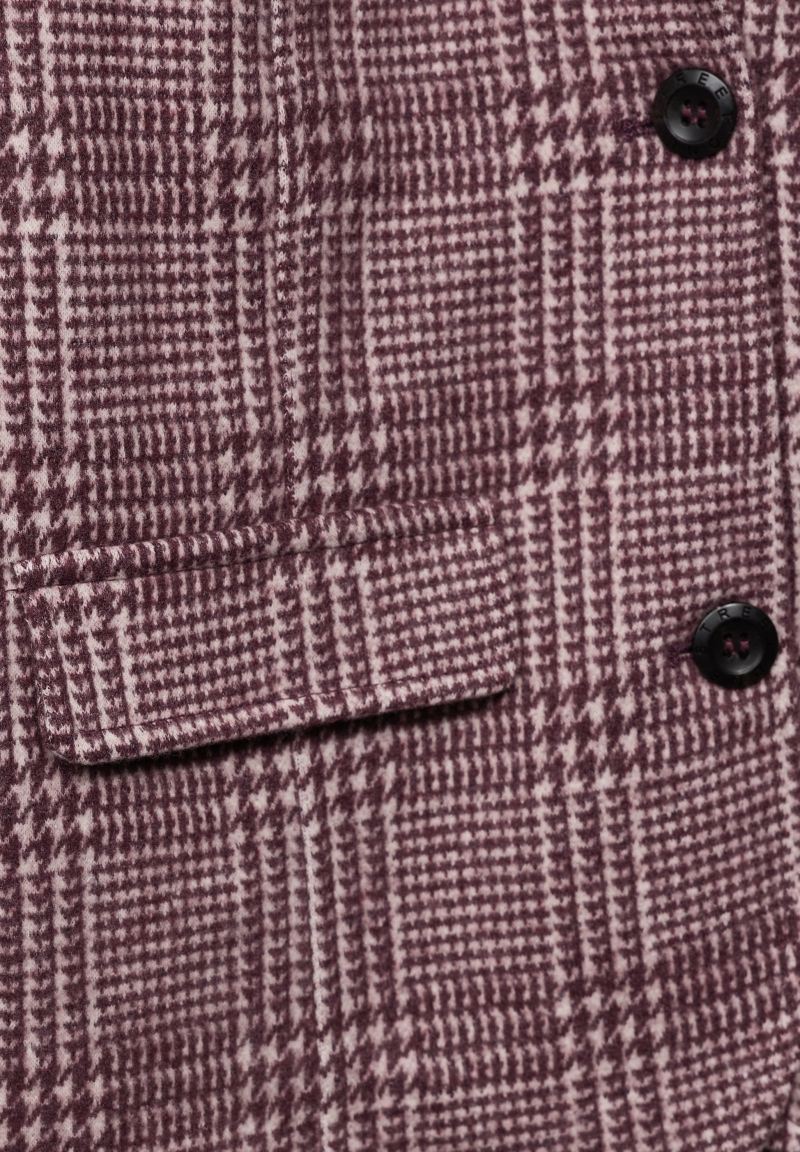 LTD QR Check Blazer, rustic rouge #3