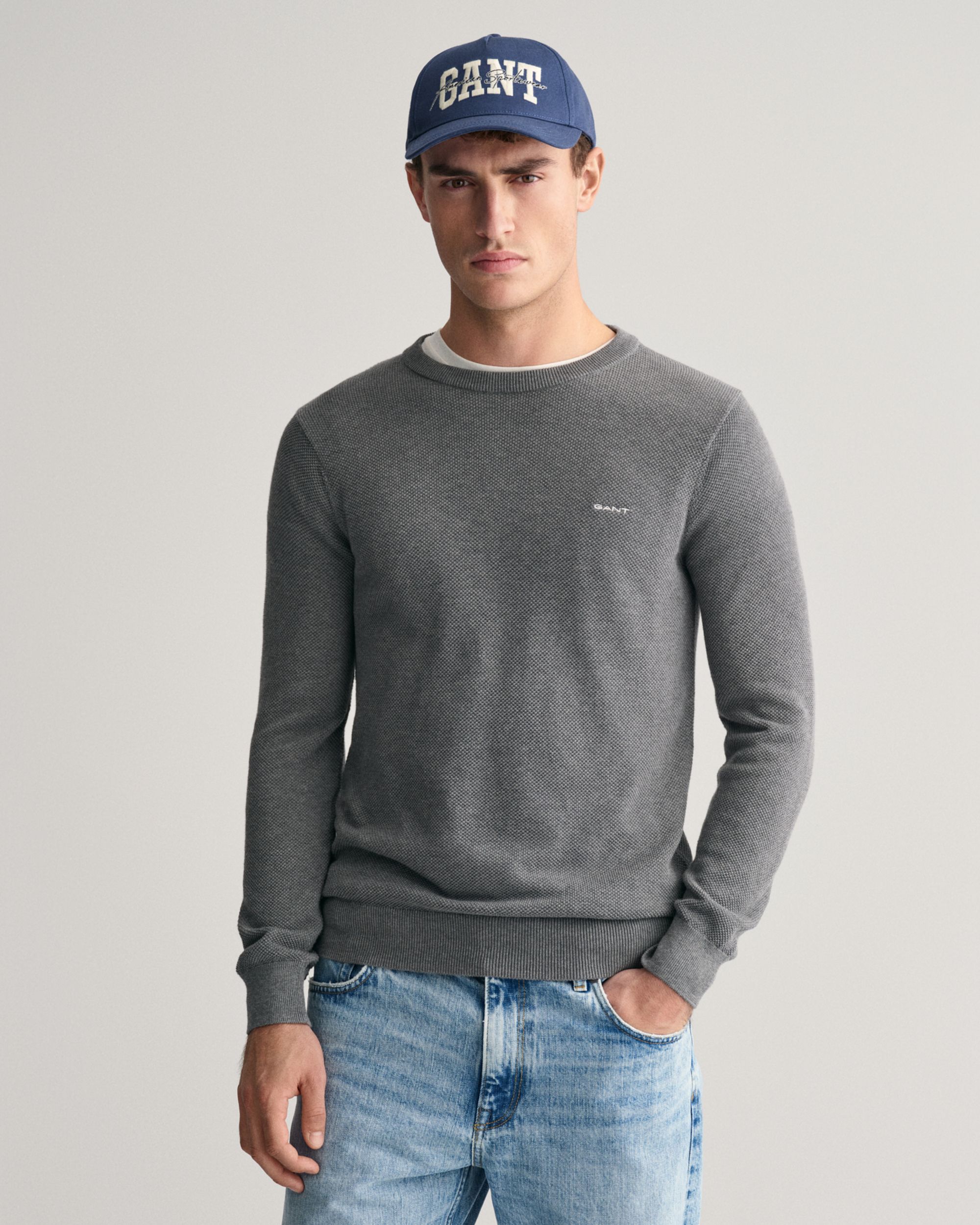 Gant |  Gant Pullover  | XXL | dark grey melange