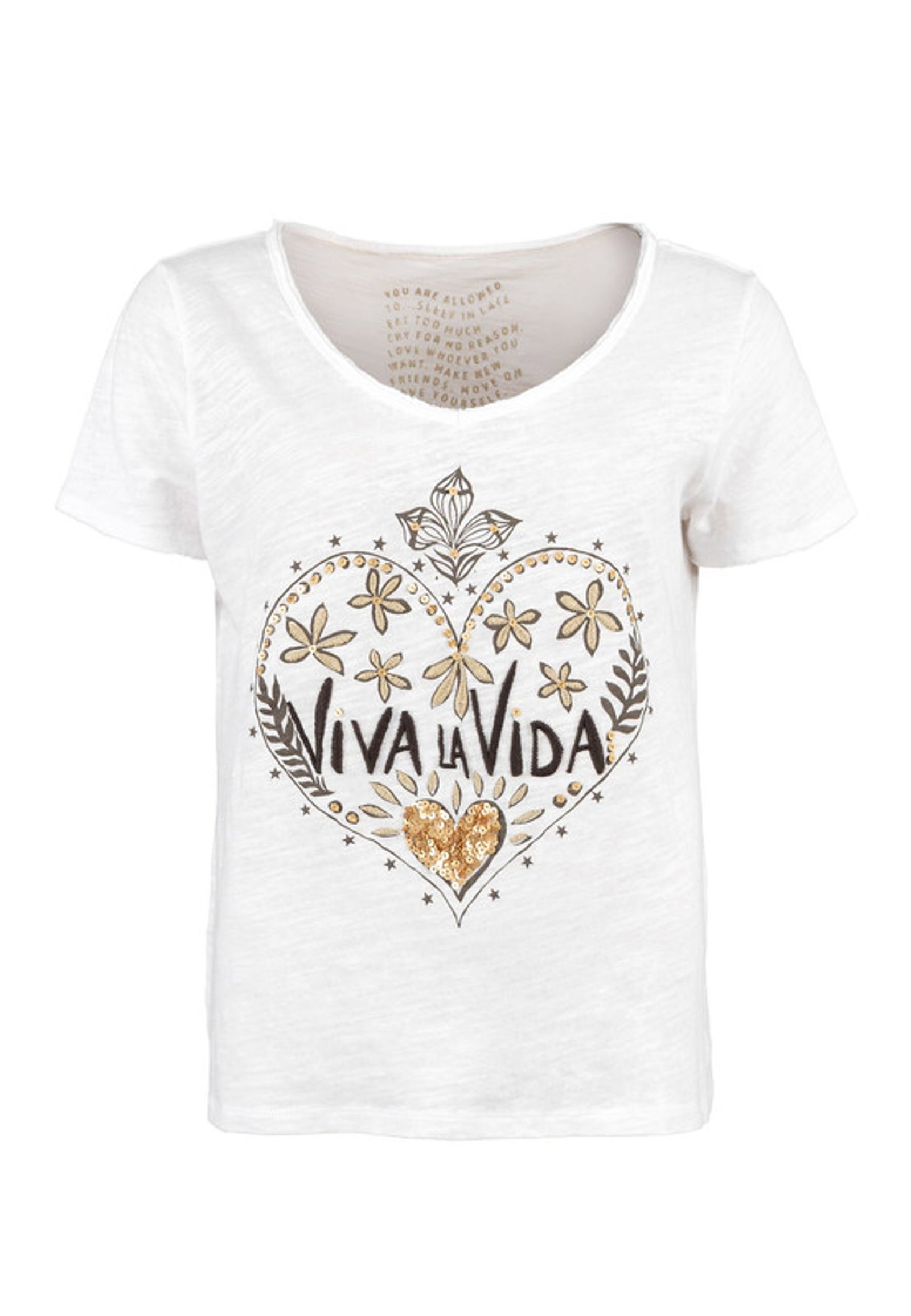 Grace |  T-Shirt mit Pailletten | S | 1020_100