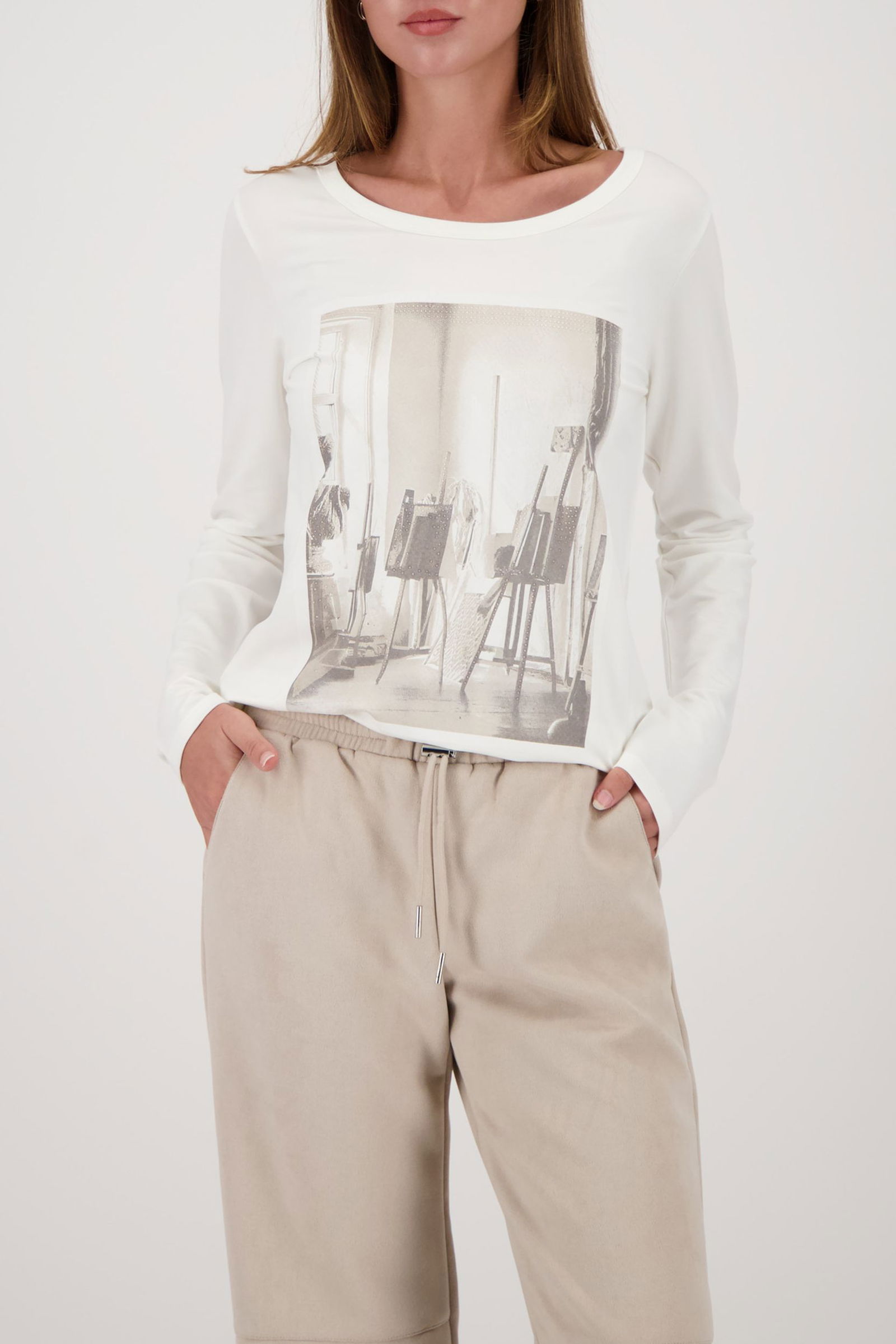 Monari |  Monari Sweatshirt  | 38 | off-white