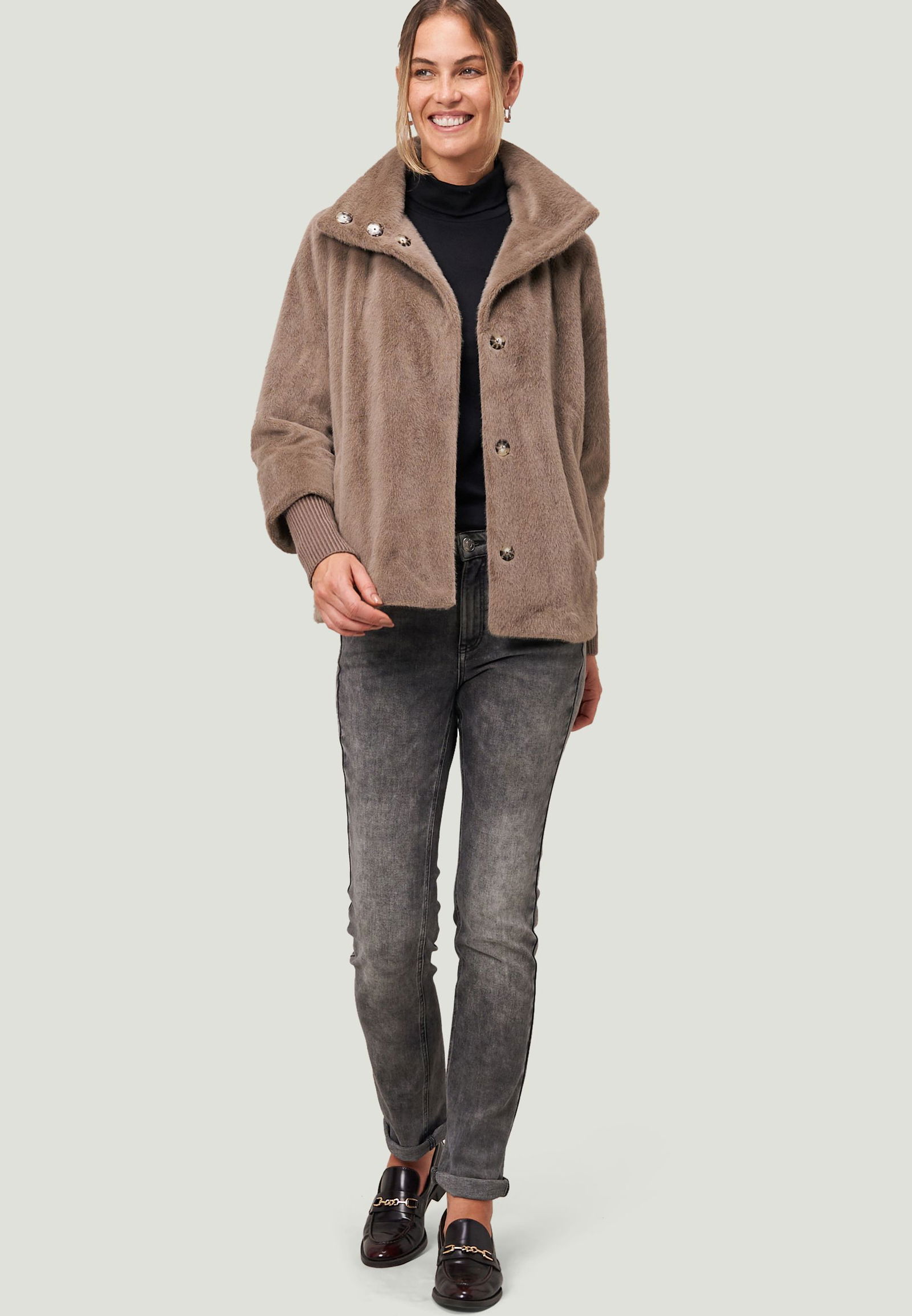 41aca6b1c9e2e42931558ecbf4e0c878 Zero |  Zero Klassischer Mantel  | 36 | desert taupe